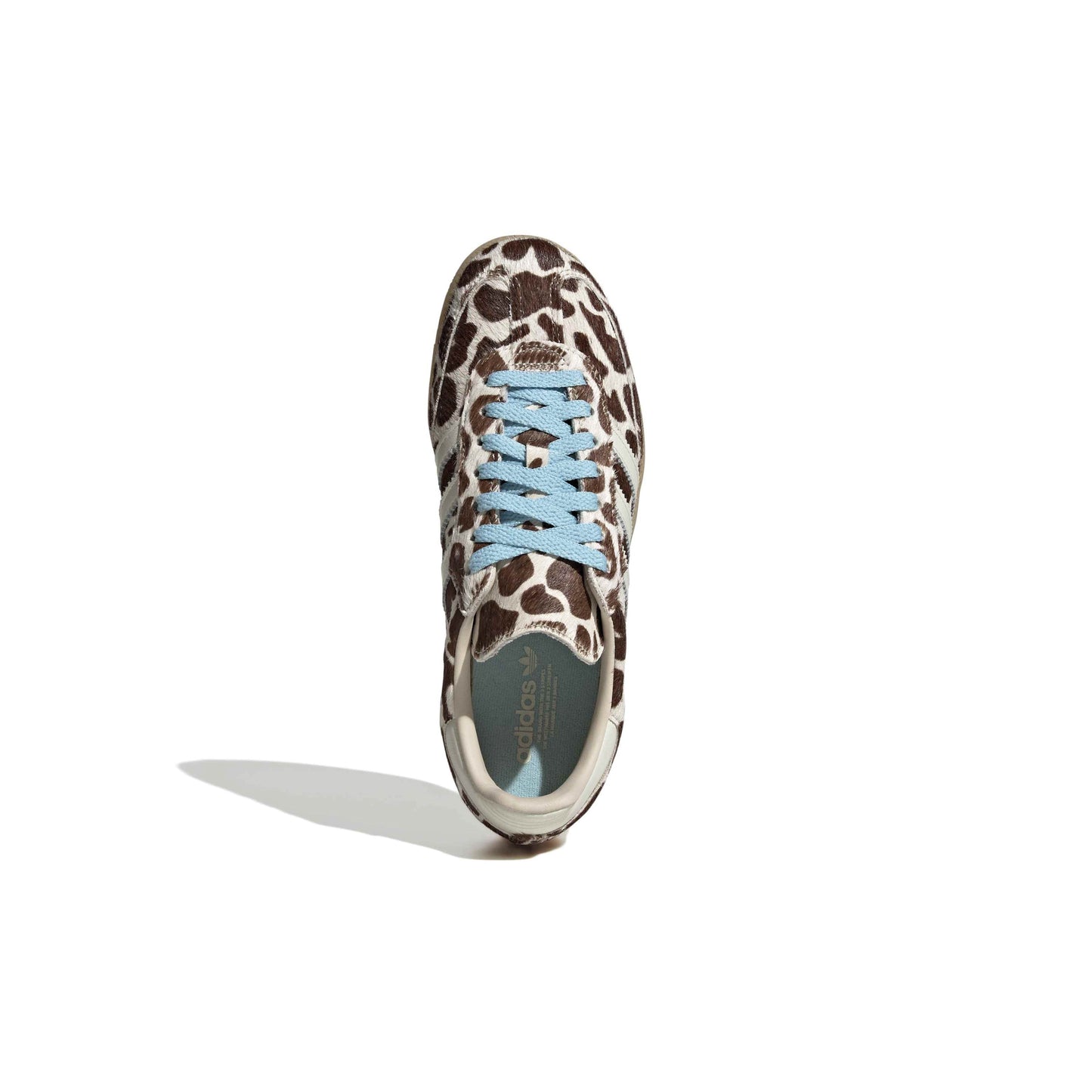 adidas Originals Samba OG Cow Print Crystal Linen womens sneaker with textured upper and gum sole