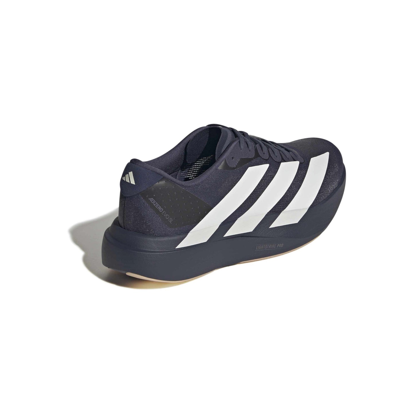 adidas Adizero Evo SL Shadow Navy lightweight running shoe with engineered mesh upper and responsive cushioning