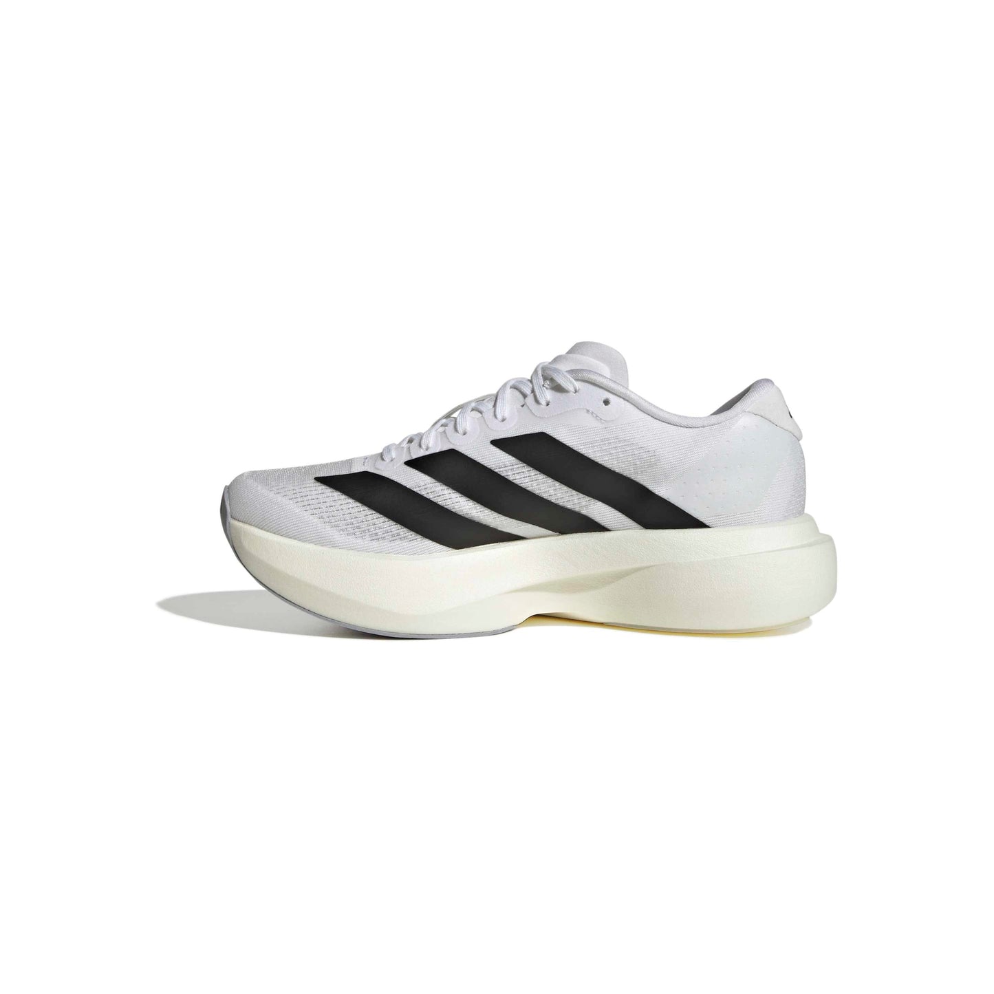 adidas Adizero Evo SL White Black GS lightweight running shoes with black stripes