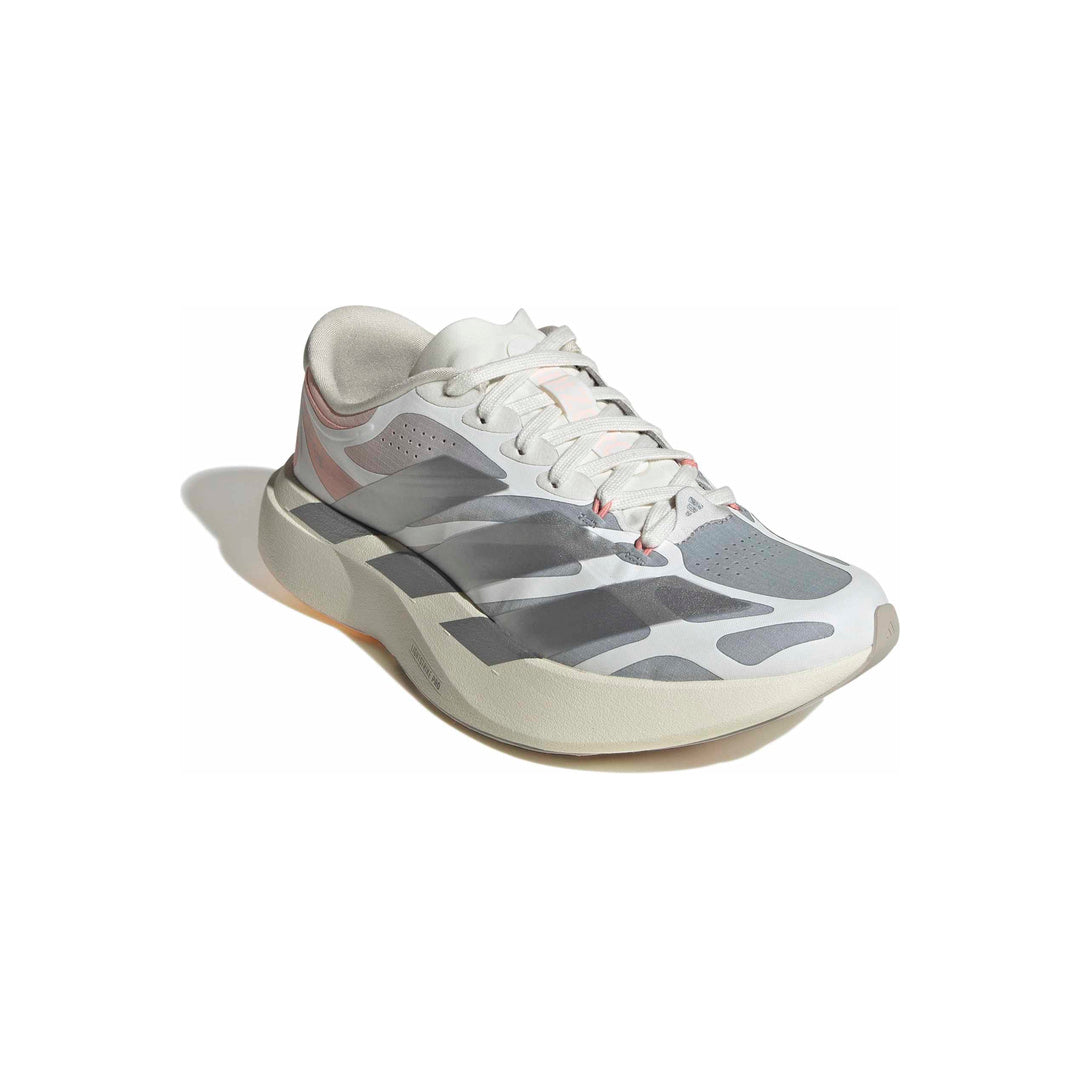 adidas Adizero EVO SL EXO 'Clear Granite Silver Metallic Core White' (WMNS) - Front Lateral Top View