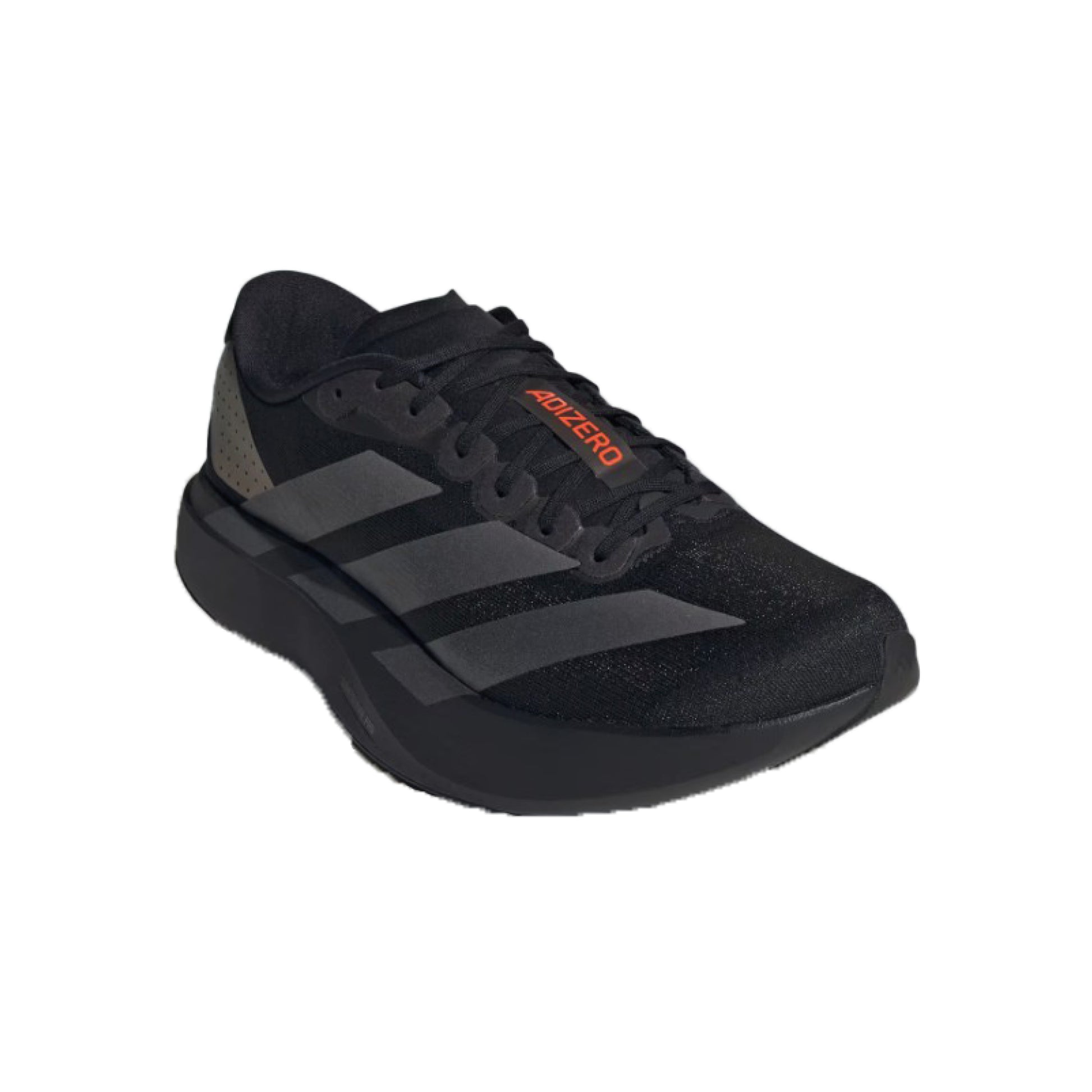 adidas Adizero Evo SL Black Grey Impact Orange men’s running shoes – ultralight performance trainers at SneakSurf Singapore