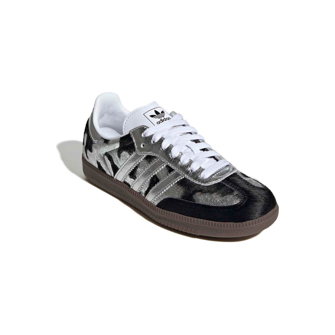 adidas Originals Samba OG 'Core Black Silver Metallic Cloud White' (WMNS) - Front Lateral Top View