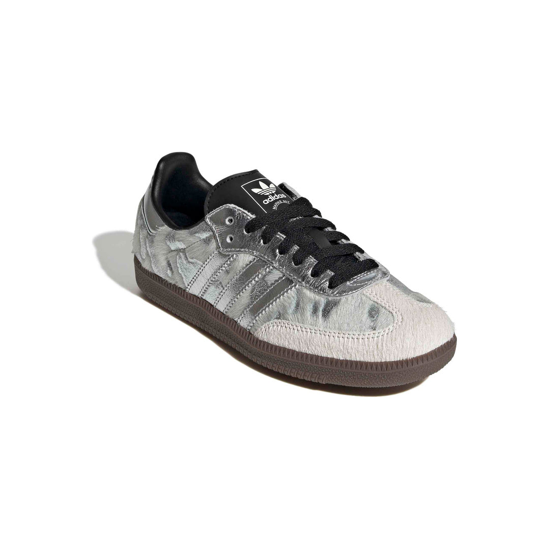 adidas Originals Samba OG 'Cream White Silver Metallic Core Black' (WMNS) - Front Lateral Top View