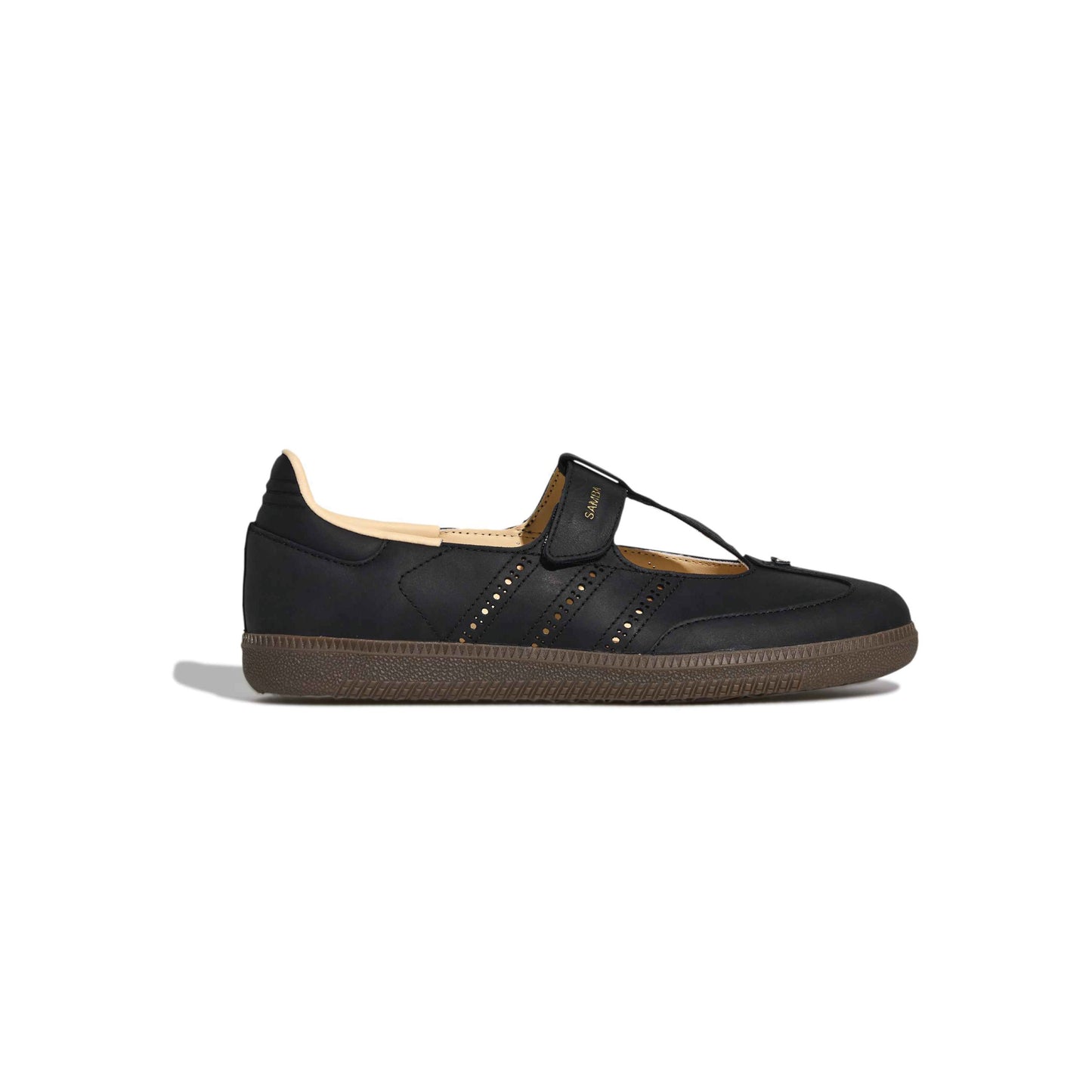 adidas Originals Samba Jane Core Black Crystal Sand womens shoes leather upper gum sole mary jane sneaker classic style