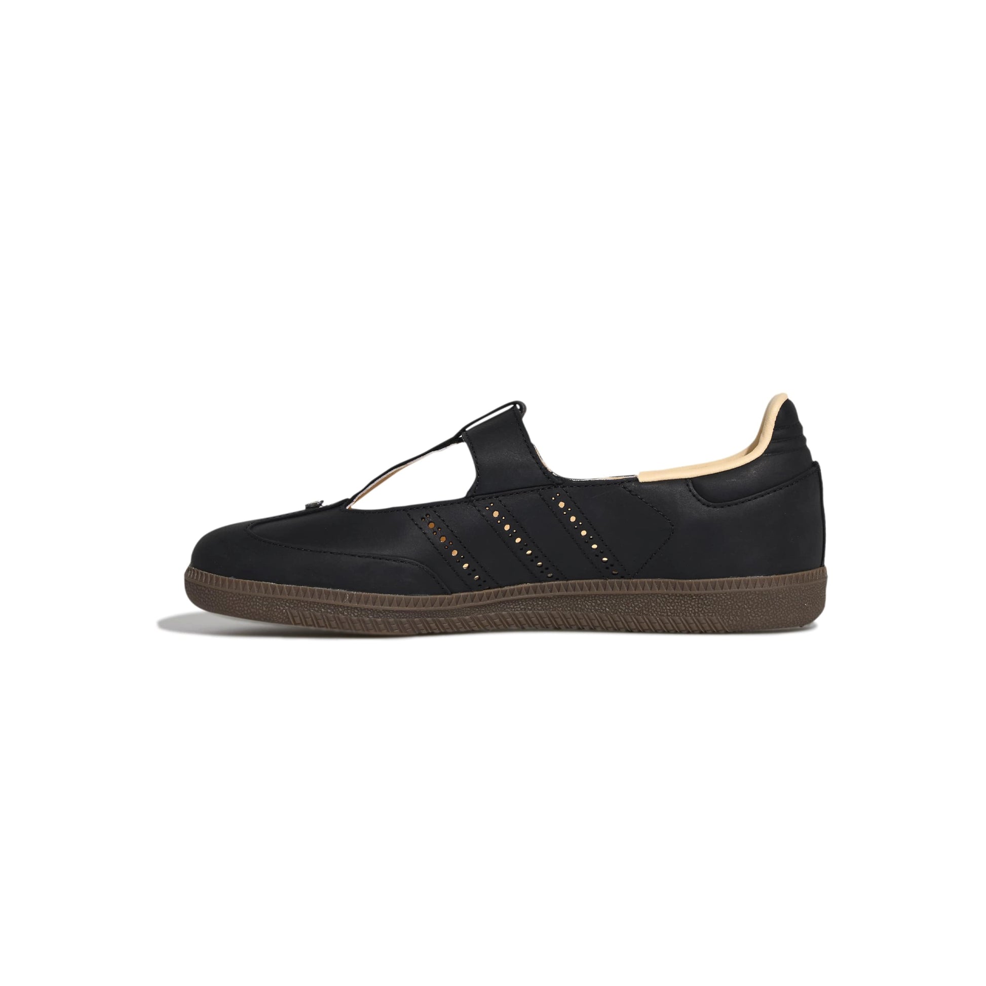 adidas Originals Samba Jane Core Black Crystal Sand womens shoes leather upper gum sole mary jane sneaker classic style