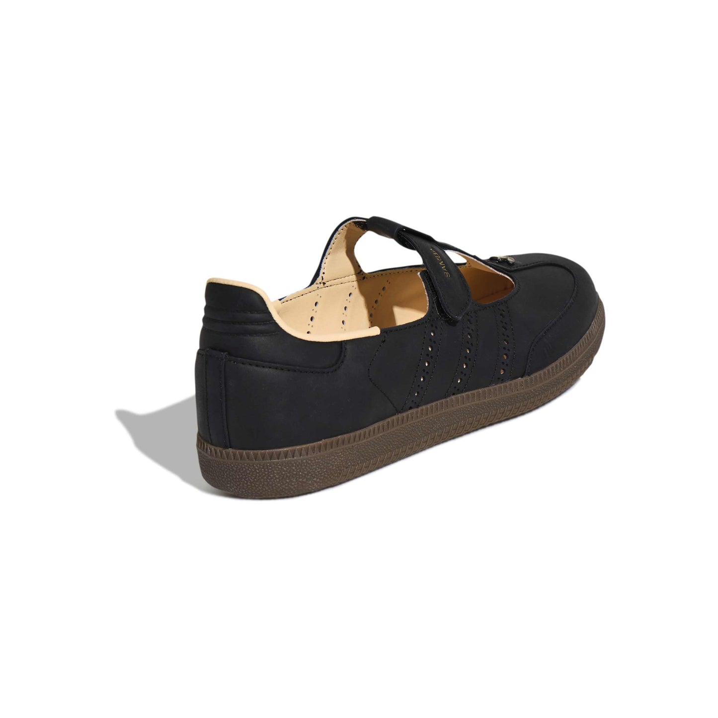 adidas Originals Samba Jane Core Black Crystal Sand womens shoes leather upper gum sole mary jane sneaker classic style