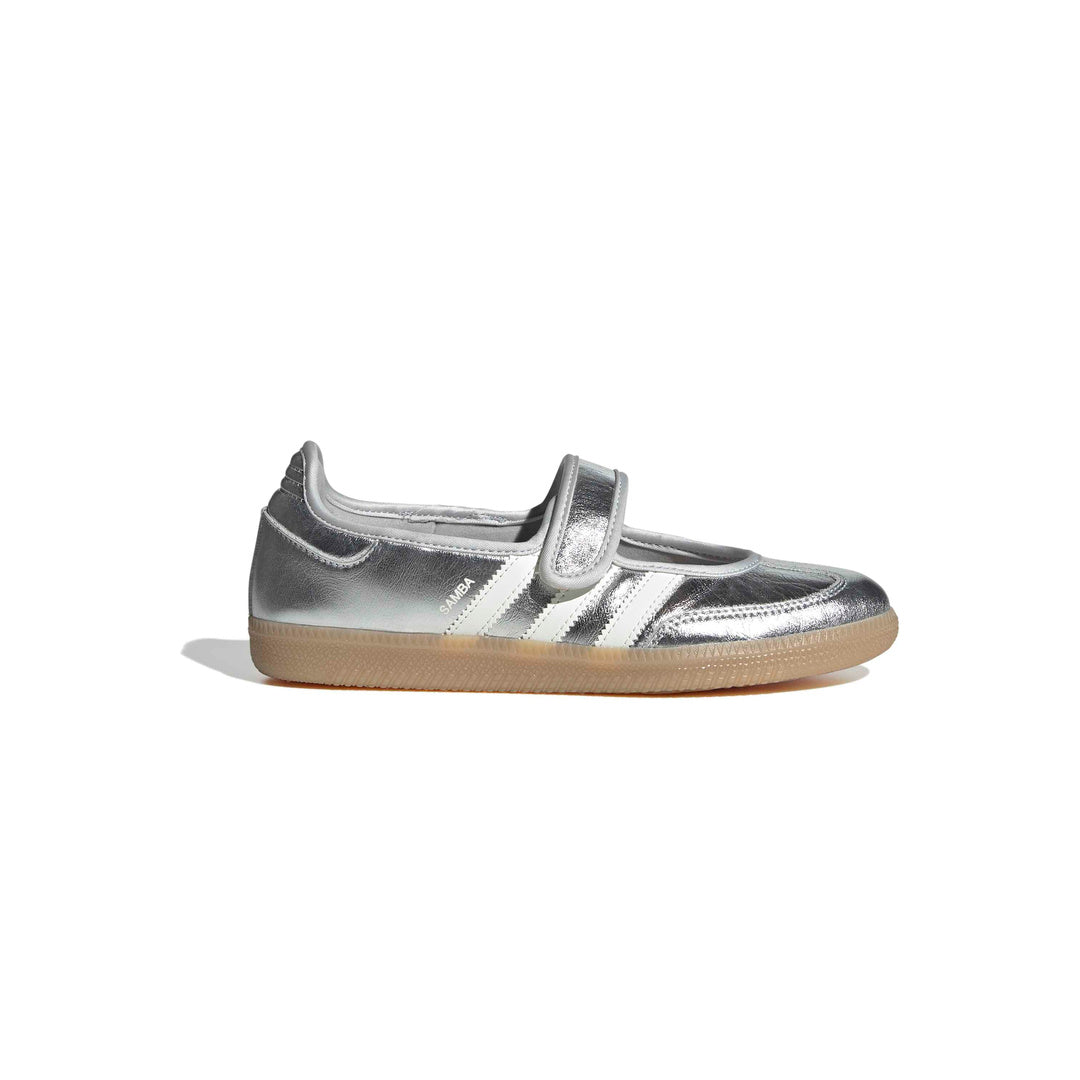 adidas Originals Samba Jane 'Silver Metallic Off White Gum' (WMNS) - Side Lateral Center View