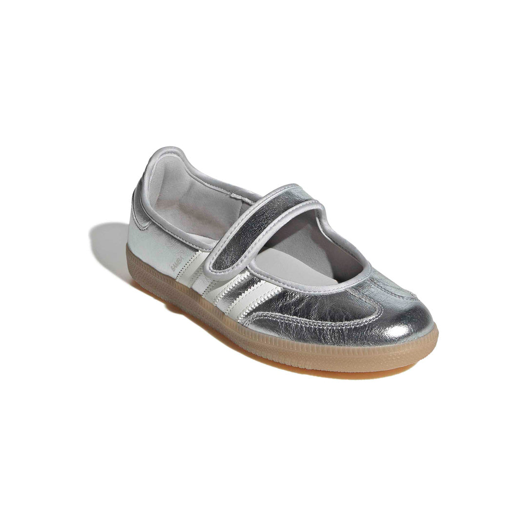 adidas Originals Samba Jane 'Silver Metallic Off White Gum' (WMNS) - Front Lateral Top View