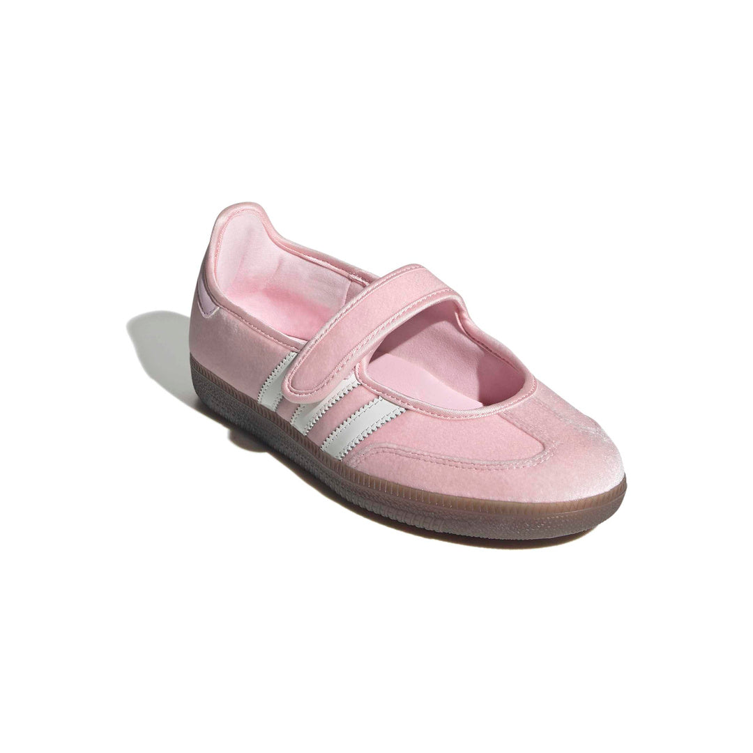 Care Bears X adidas Originals Samba Jane 'Clear Pink / Footwear White / Gum' - front lateral top view