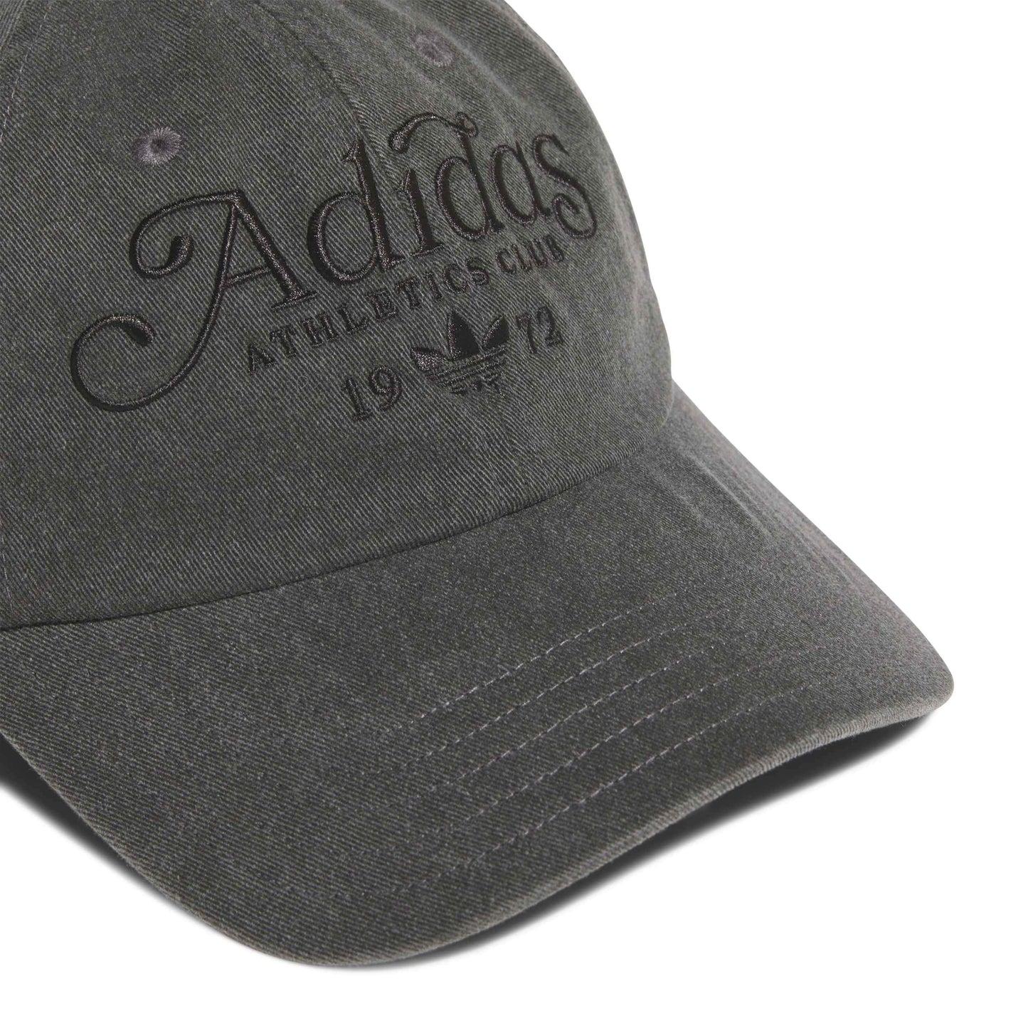 adidas Washed Baseball Cap Black with tonal embroidered adidas Originals logo washed cotton fabric and adjustable strap