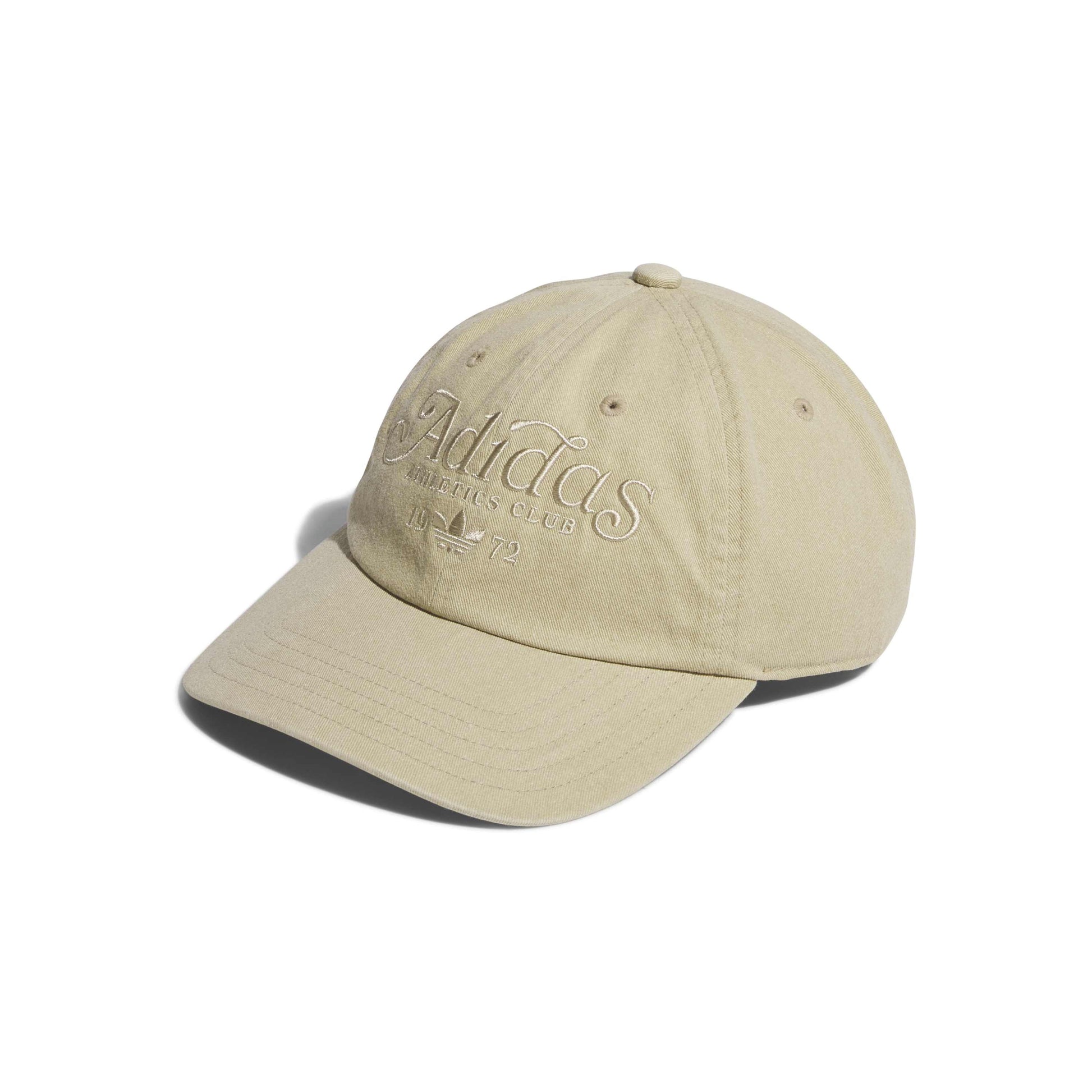 adidas Washed Baseball Cap Beige with tonal embroidered adidas Originals logo washed cotton fabric and adjustable strap