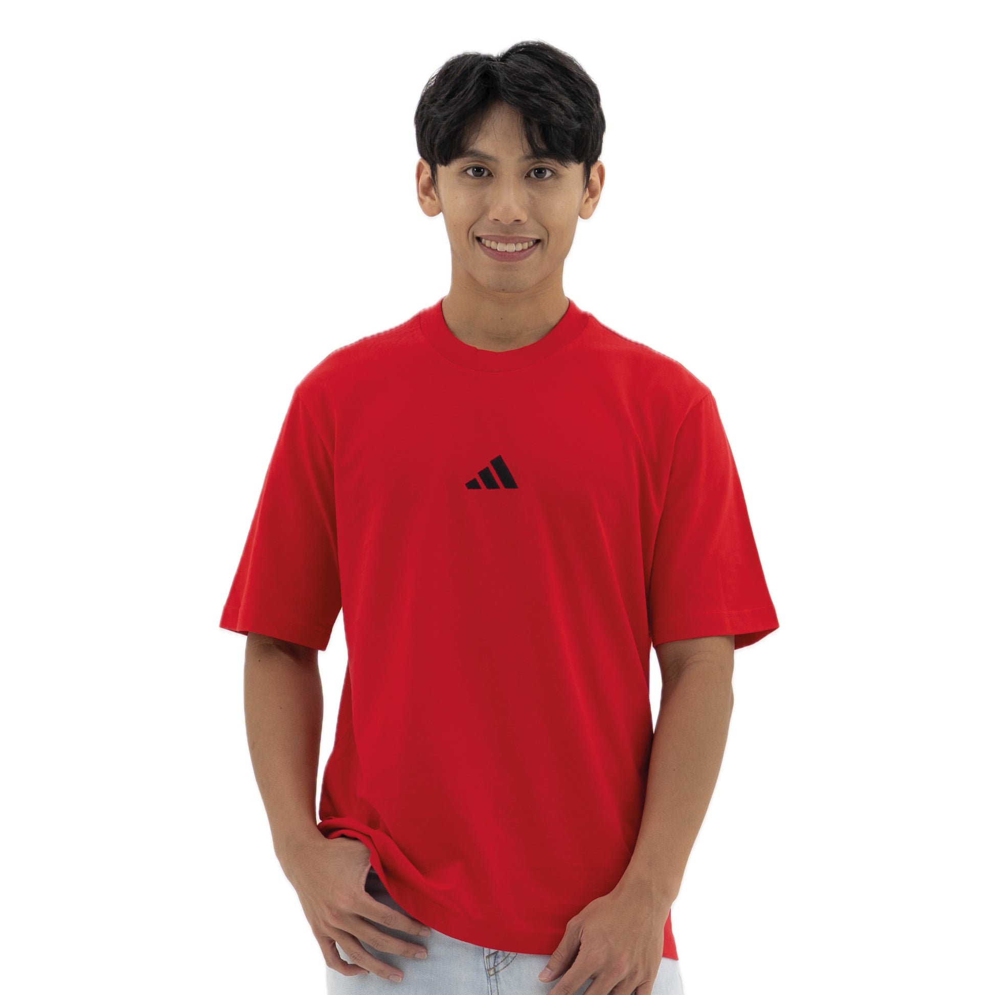 adidas Year Of The Horse Calligraphy T-Shirt Red with bold horse graphic and adidas branding