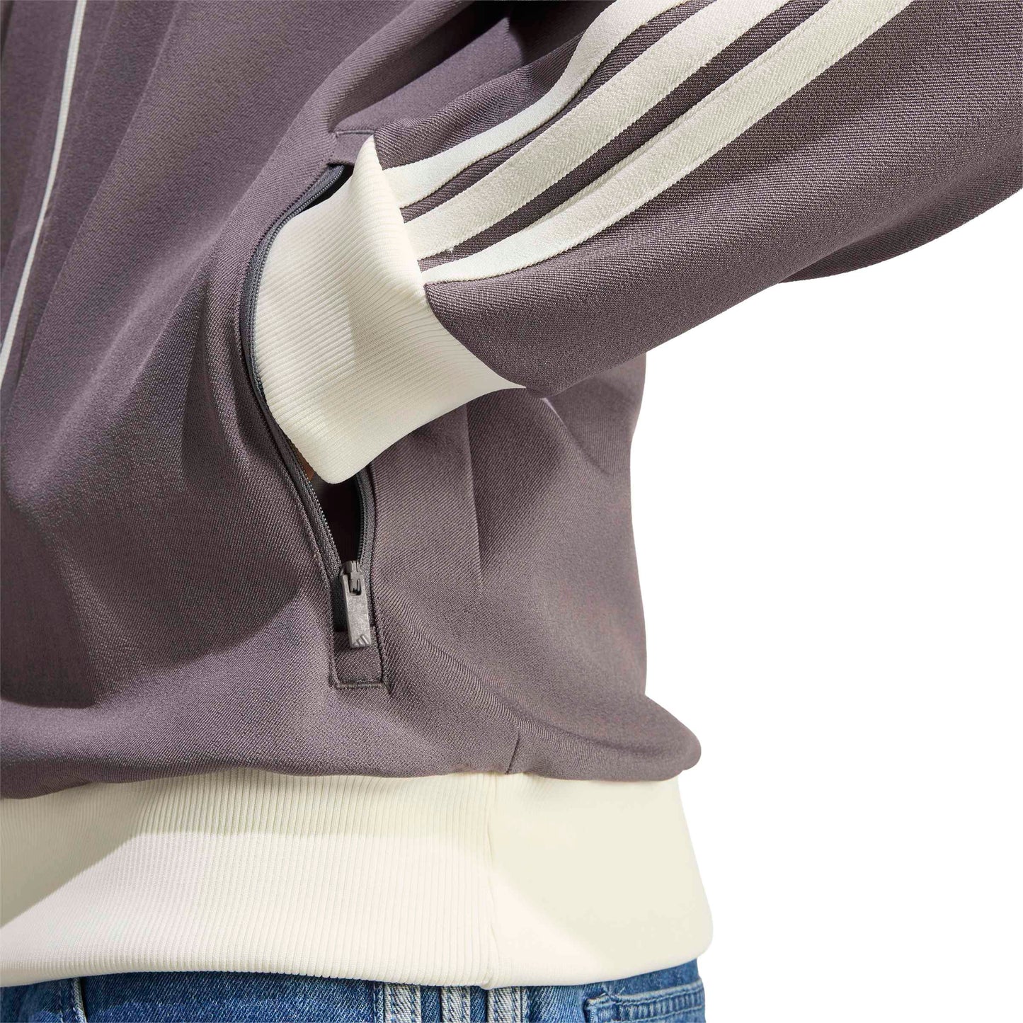 adidas Mercedes - AMG Petronas Formula One Team Silver Arrows Icon Track Top 'Granite / Off White' – close-up detail