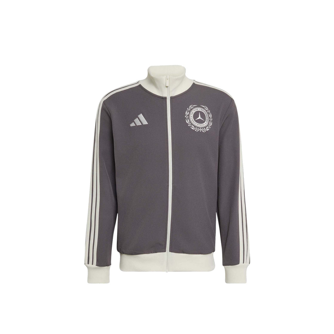 adidas Mercedes - AMG Petronas Formula One Team Silver Arrows Icon Track Top 'Granite / Off White' – product front view