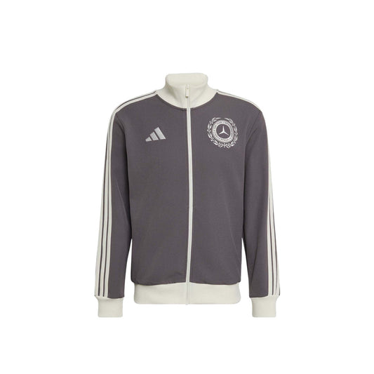 adidas Mercedes - AMG Petronas Formula One Team Silver Arrows Icon Track Top 'Granite / Off White' – product front view