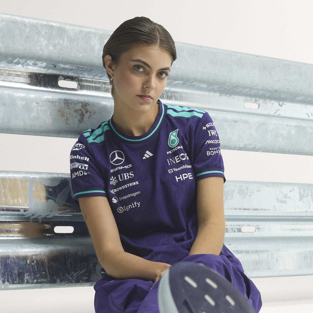 adidas Mercedes - AMG Petronas Formula One Team Vanda Bloom Driver  Jersey AUW 'Dark Purple' (WMNS) – lifestyle view