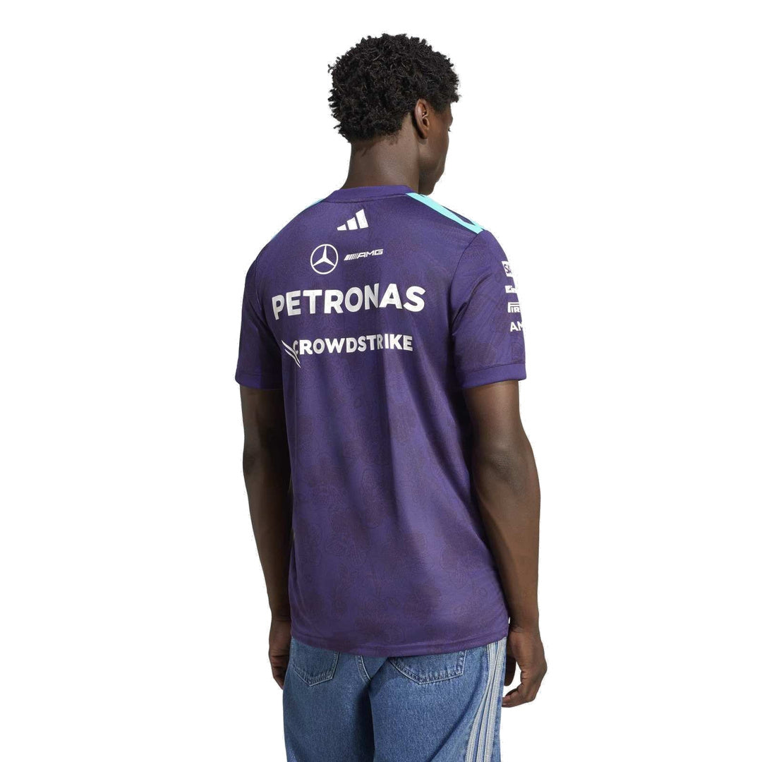 adidas Mercedes - AMG Petronas Formula One Team Vanda Bloom Driver  Jersey M 'Dark Purple' – model back view