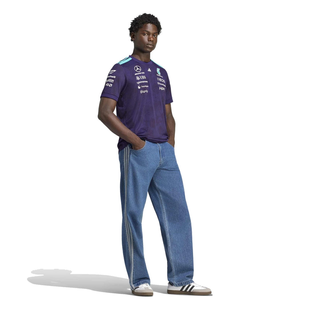 adidas Mercedes - AMG Petronas Formula One Team Vanda Bloom Driver  Jersey M 'Dark Purple' – full model view