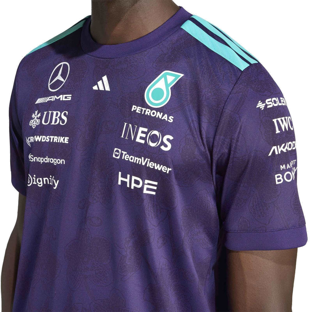 adidas Mercedes - AMG Petronas Formula One Team Vanda Bloom Driver  Jersey M 'Dark Purple' – detail view