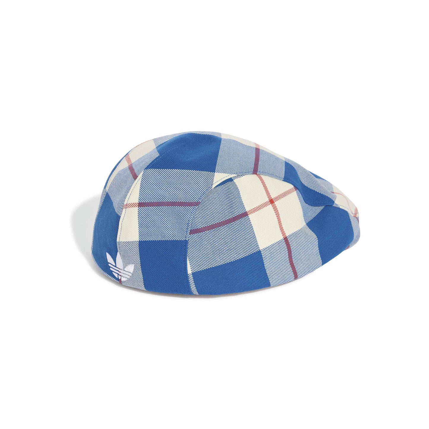 adidas Mercedes-AMG Petronas Formula One Team Blue Wonder Arrow Flat Cap Blue White plaid cap with Mercedes logo and classic flat cap design
