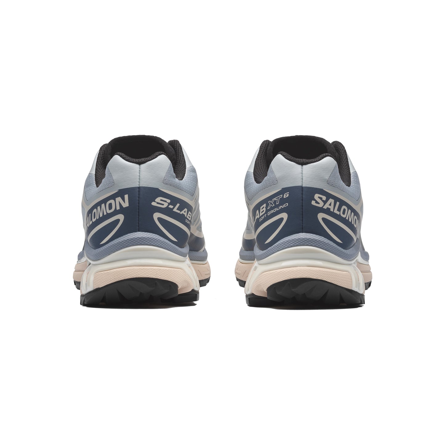 Salomon XT-6 Pearl Blue Grisaille technical sneaker with breathable mesh upper and layered overlays