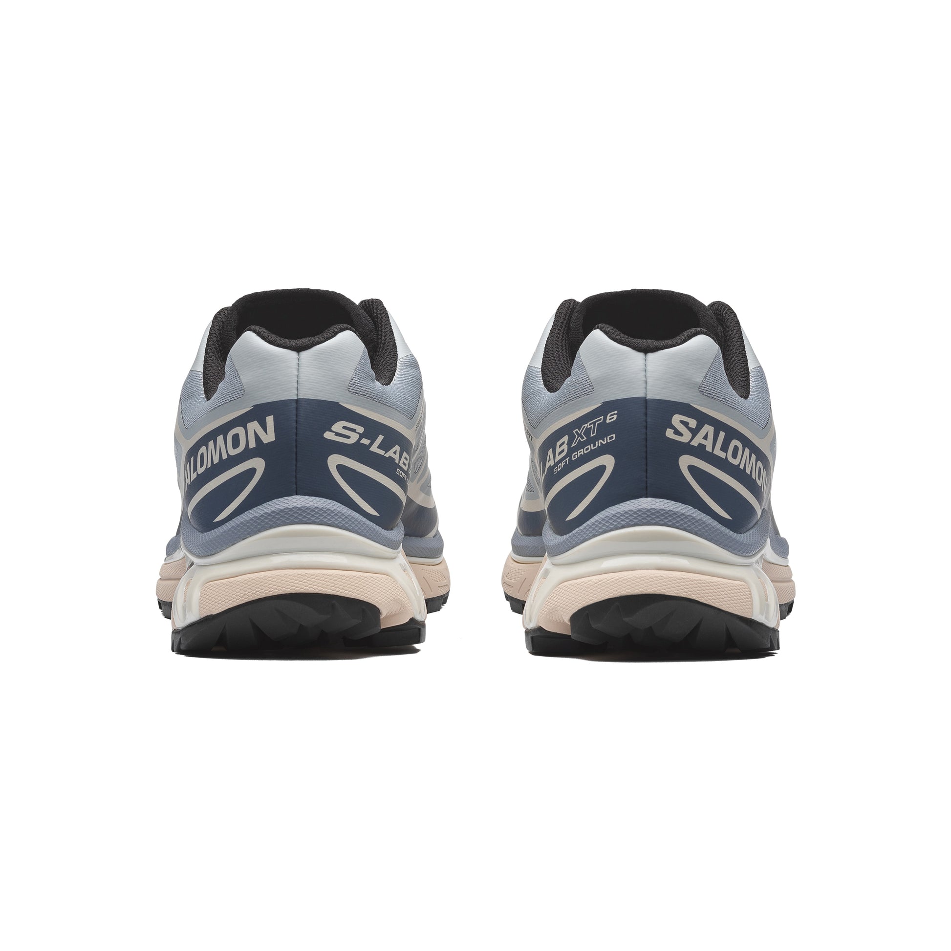 Salomon XT-6 Pearl Blue Grisaille technical sneaker with breathable mesh upper and layered overlays