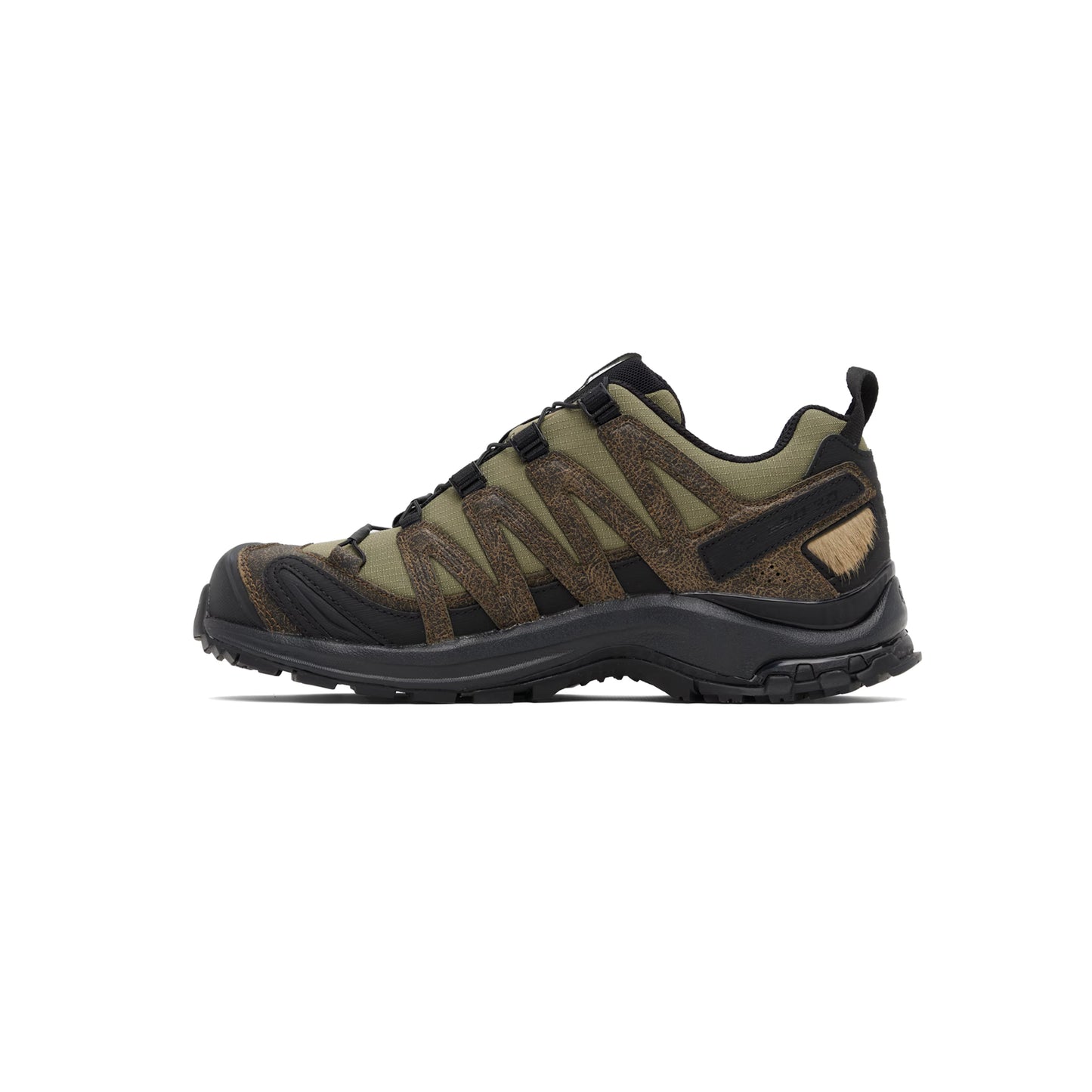 Salomon XA PRO 3D Distressed Leather Dark Earth trail shoes with 3D Advanced Chassis and Contagrip outsole