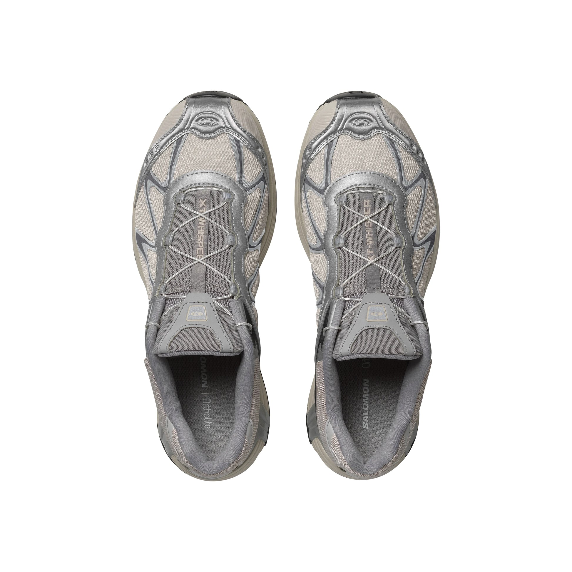 Salomon XT-Whisper Silver Lunar Rock trail sneakers with breathable mesh upper and durable traction outsole