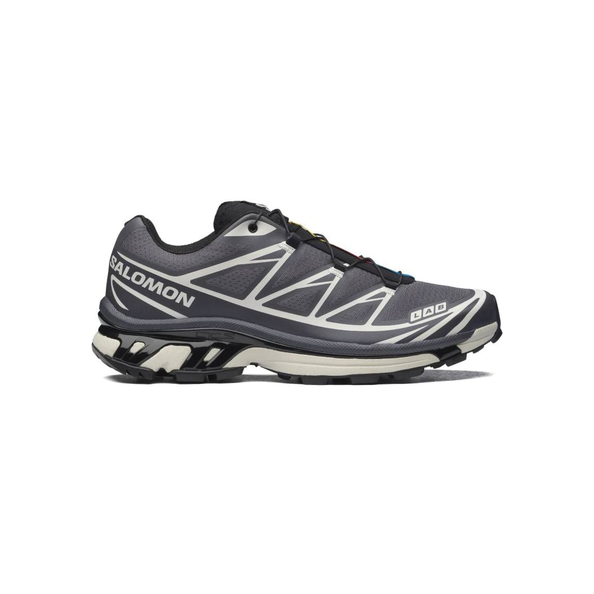Salomon XT-6 Black Asphalt Castlerock trail running shoes with Agile Chassis System and Contagrip outsole