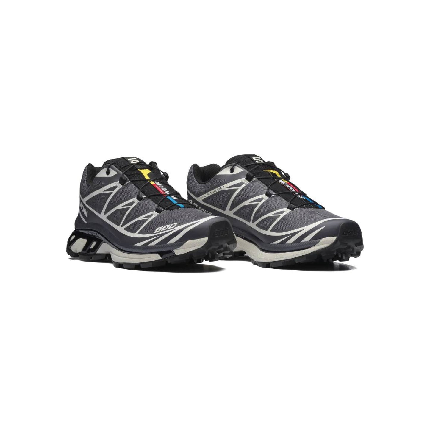 Salomon XT-6 Black Asphalt Castlerock trail running shoes with Agile Chassis System and Contagrip outsole