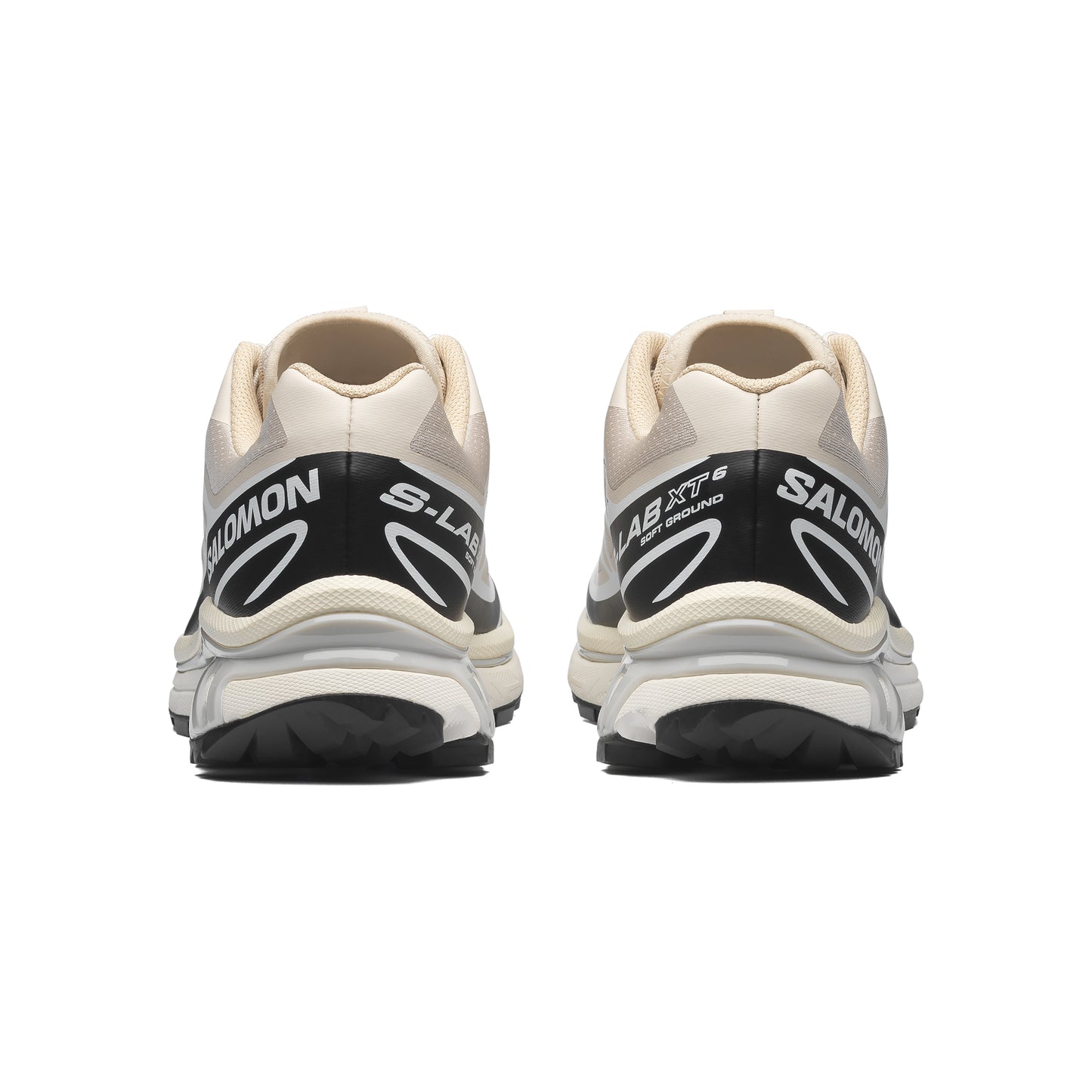 Salomon XT-6 Rainy Day Black White trail running shoe with Quicklace system breathable mesh upper and Contagrip outsole