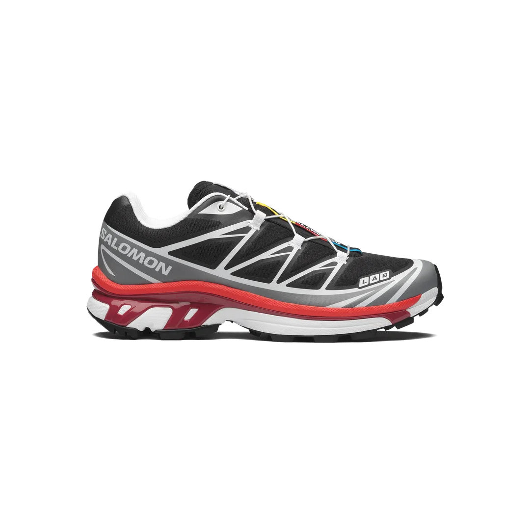 Salomon XT-6 Alloy Black Lava Falls - right side profile view