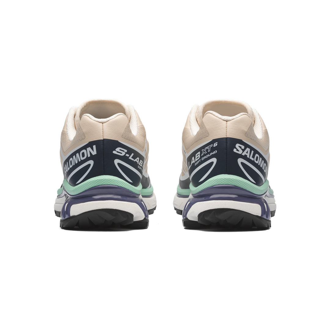 Salomon XT-6 Tapioca Spellbound Lichen - rear view