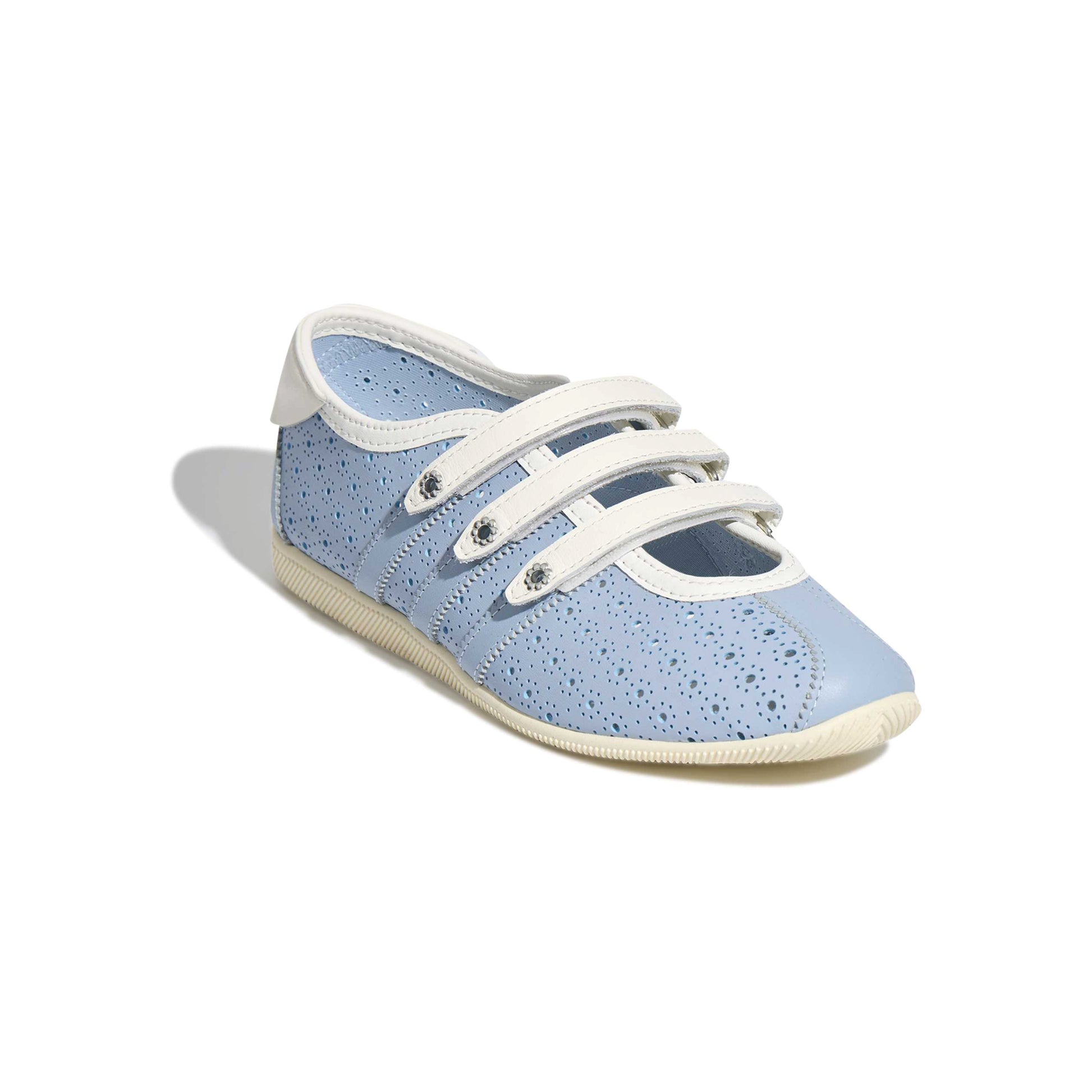 adidas Originals Anfu Mary Jane 'Wonder Blue Cream White' (WMNS) – front angle view