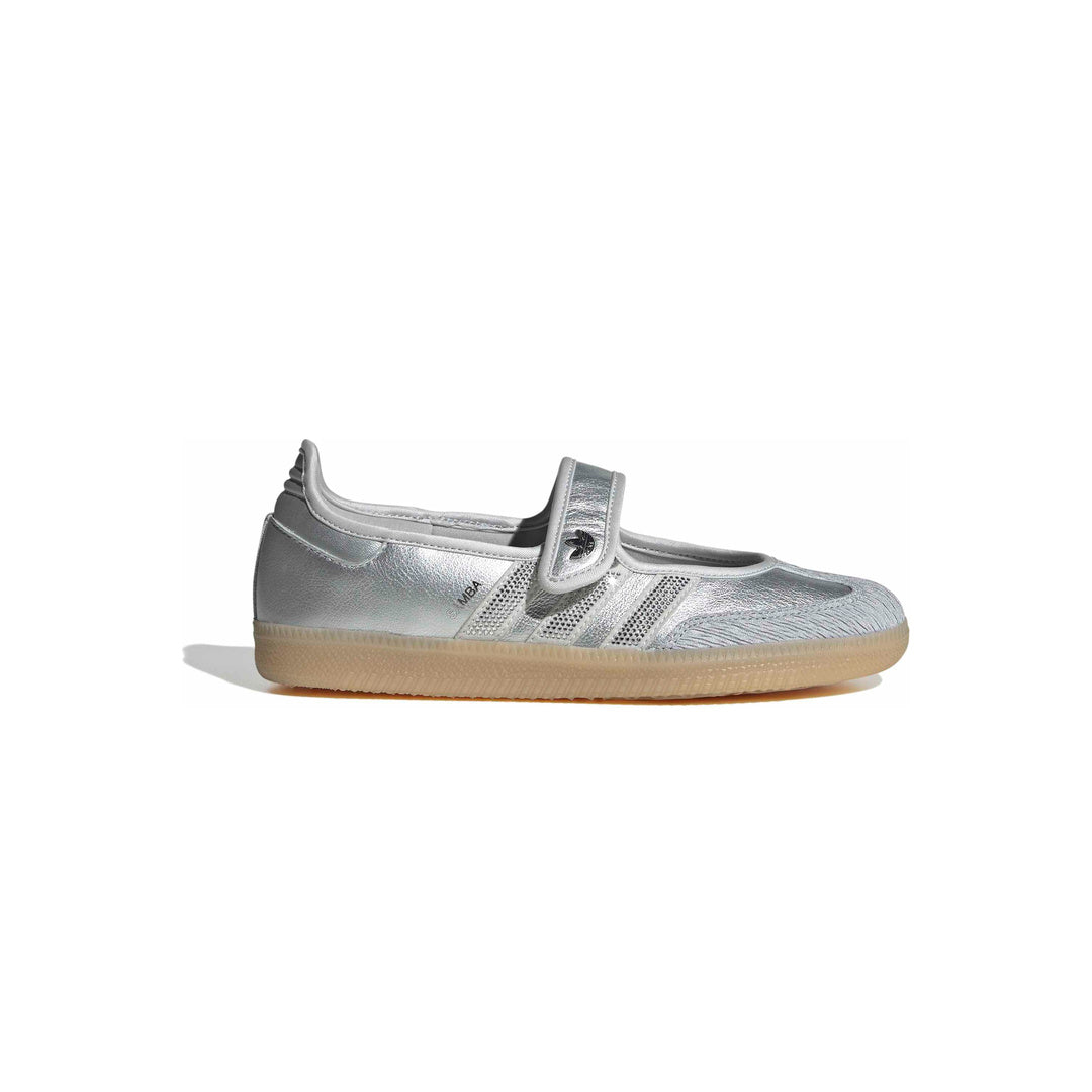 adidas Originals Samba Jane 'Silver Metallic Grey One Gum' (WMNS) - Side Lateral Center View