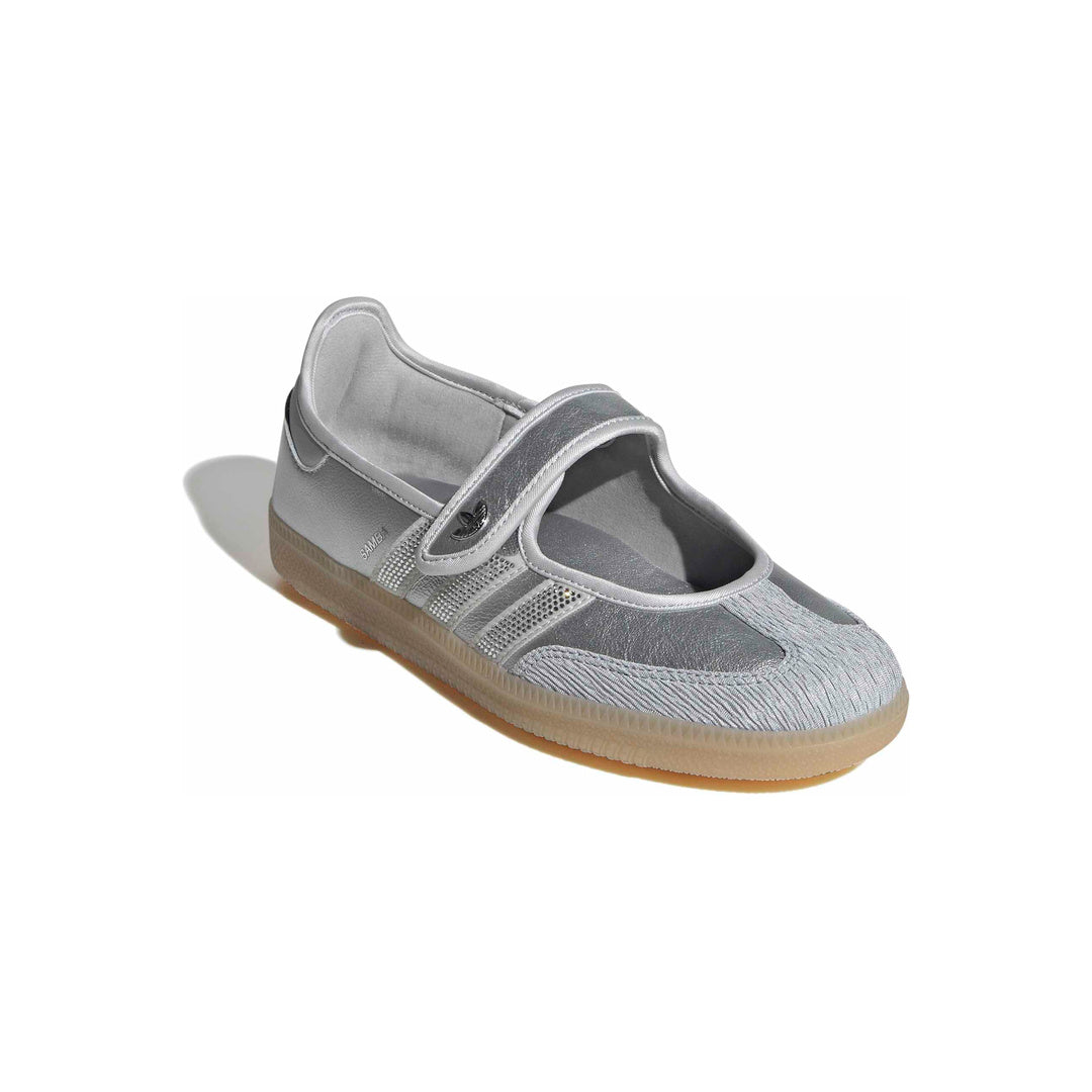 adidas Originals Samba Jane 'Silver Metallic Grey One Gum' (WMNS) - Front Lateral Top View