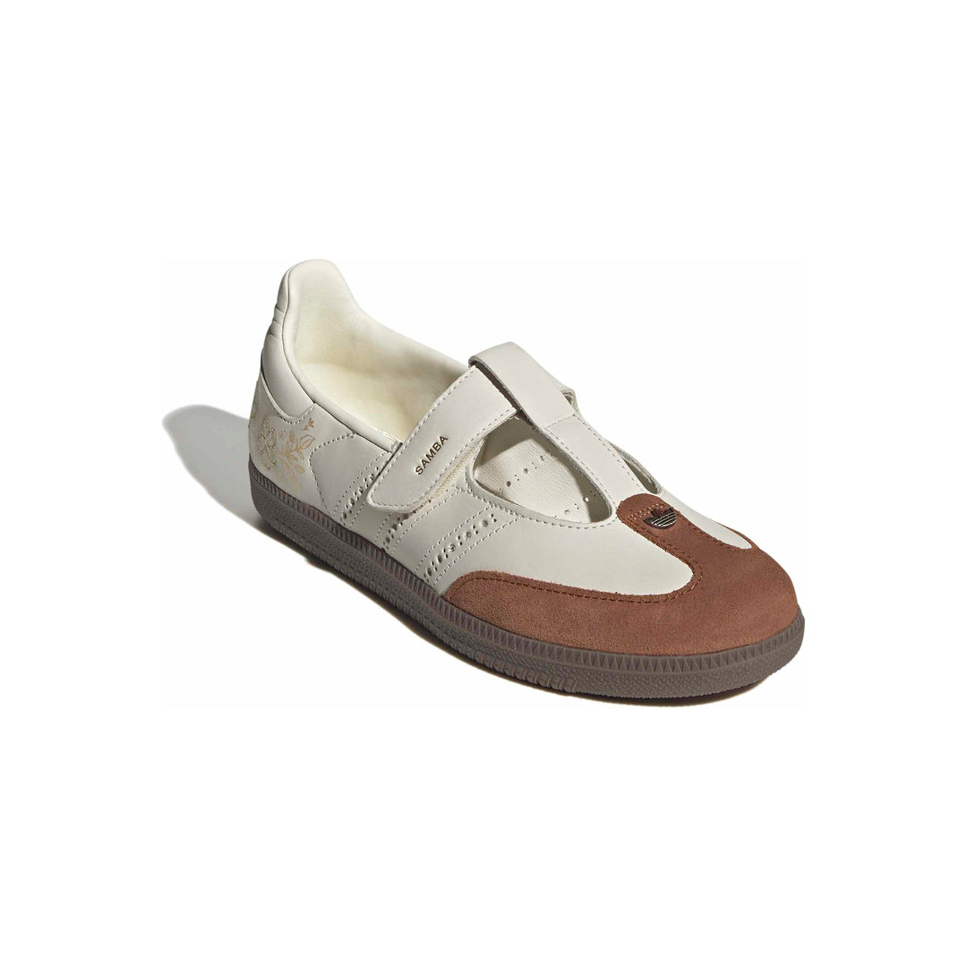 adidas Originals Samba Jane 'Off White / Off White / Gum' - front lateral top view