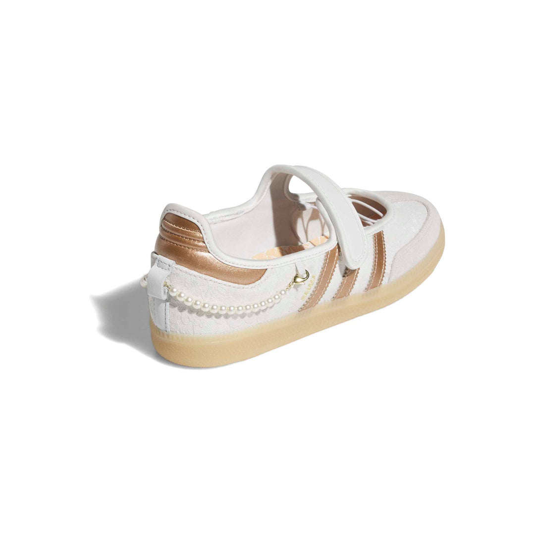 adidas Originals Samba Jane 'Crystal White / Acid Orange' - back lateral top view