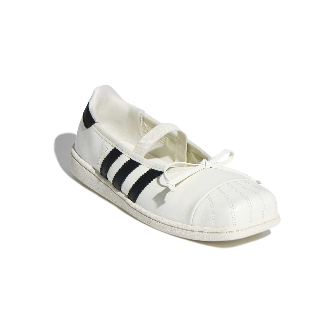 adidas Originals by JENNIE Superstar SQ Ballet 'Off White Core Black Cloud White' (WMNS) – front angle view