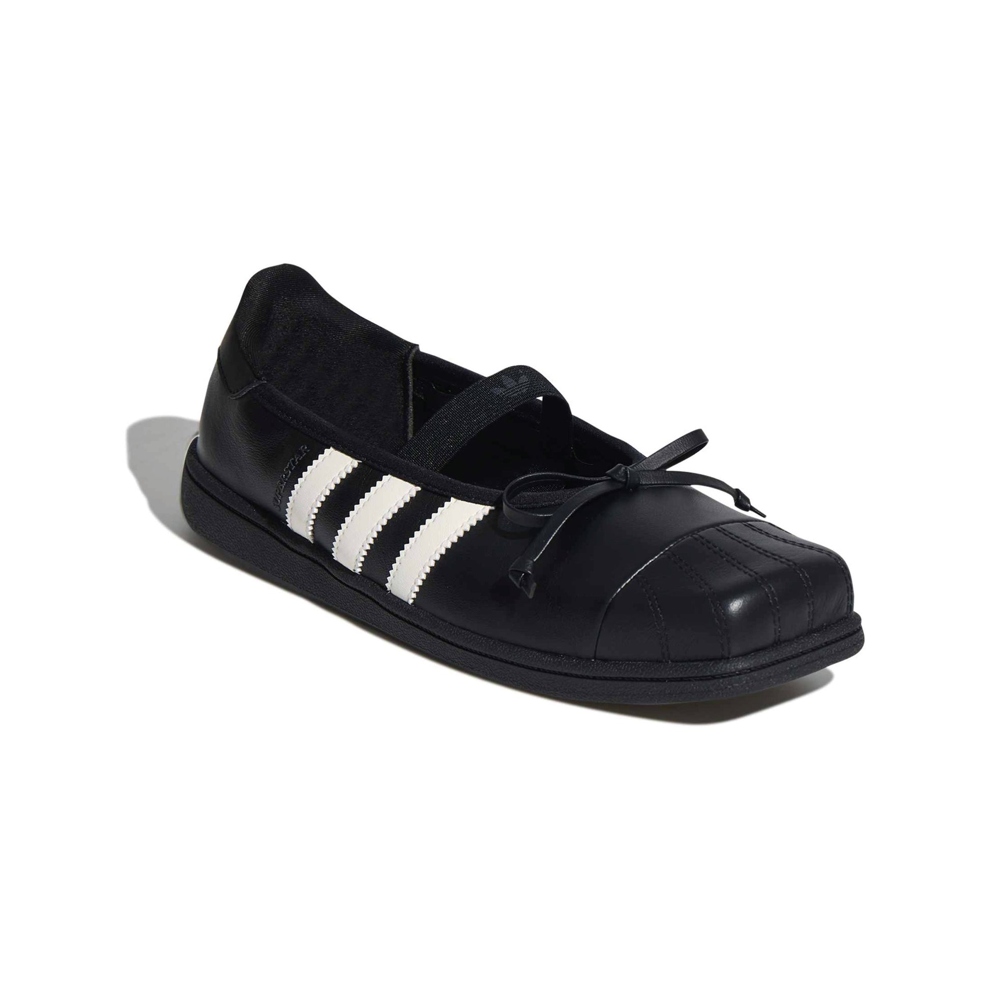 adidas Originals by JENNIE Superstar SQ Ballet 'Core Black Off White' (WMNS) – front angle view