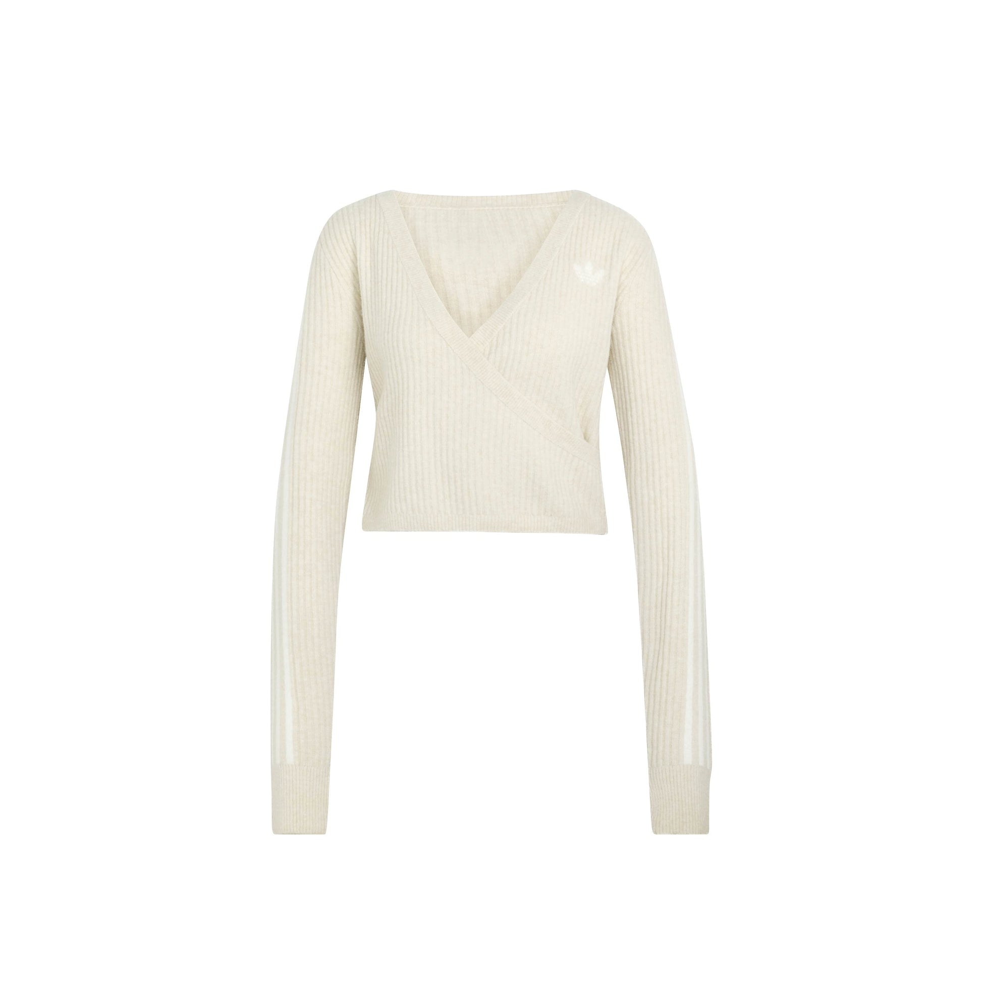 adidas Originals by JENNIE Knit Cardigan 'Clay Brown' (WMNS) – product front view