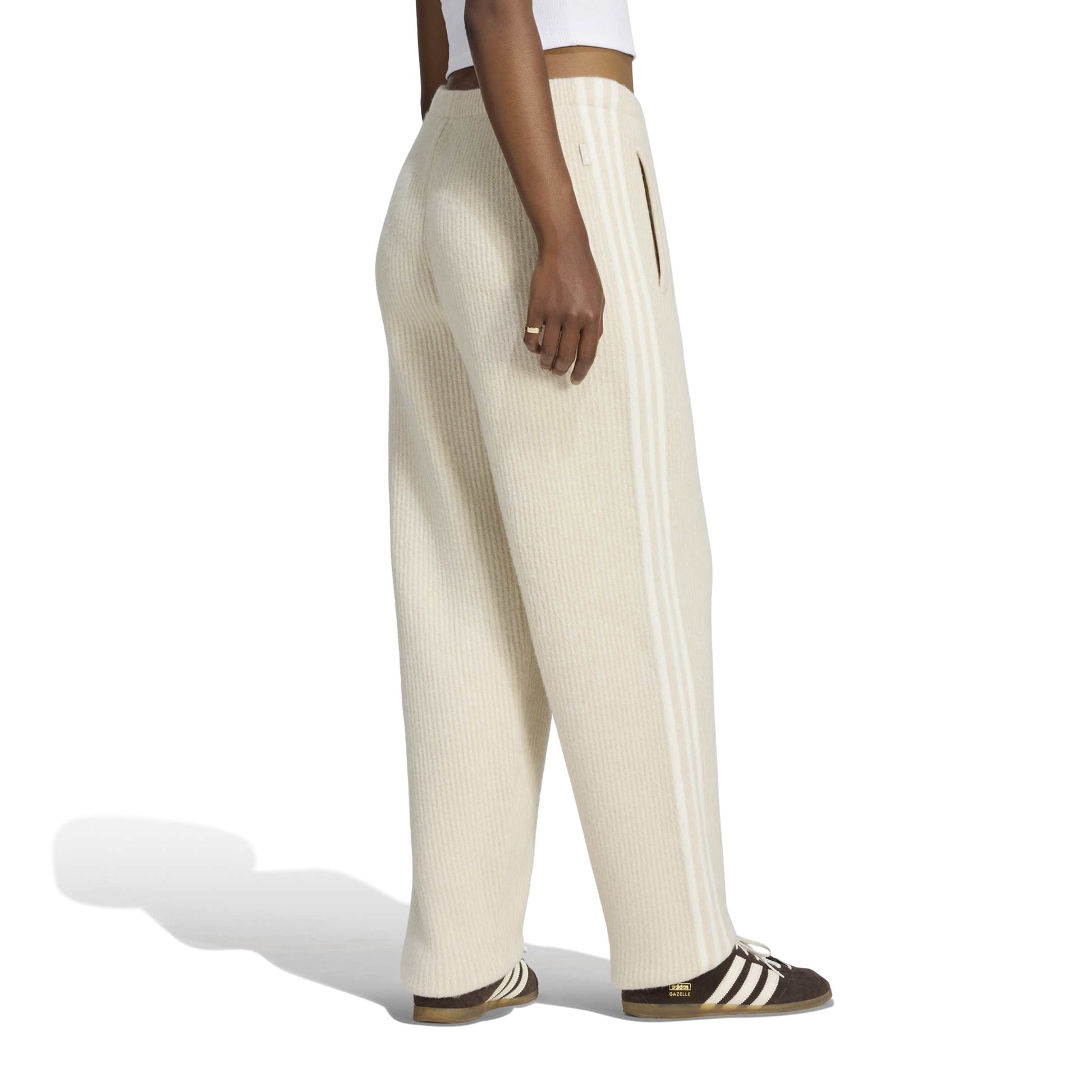 adidas Originals by JENNIE Knit Pants 'Clay Brown' (WMNS) – model back view