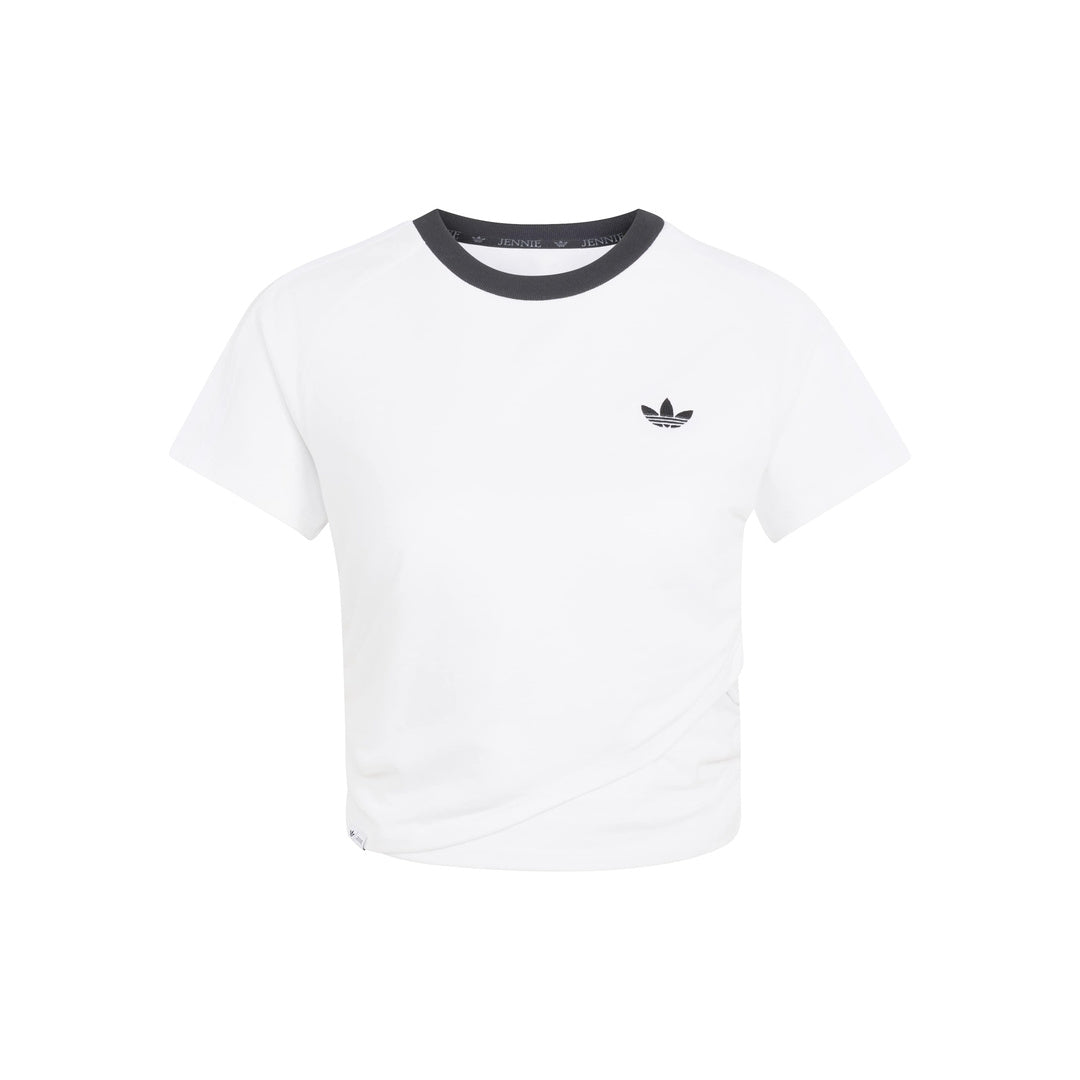 adidas Originals by JENNIE Layer T-Shirt 'White' (WMNS) – product front view