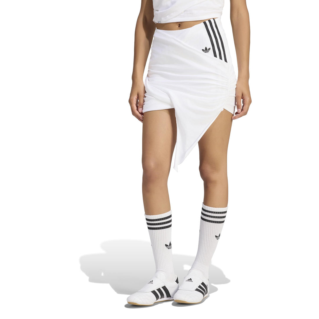 adidas Originals by JENNIE Wrap Skirt 'White' (WMNS) – model front view