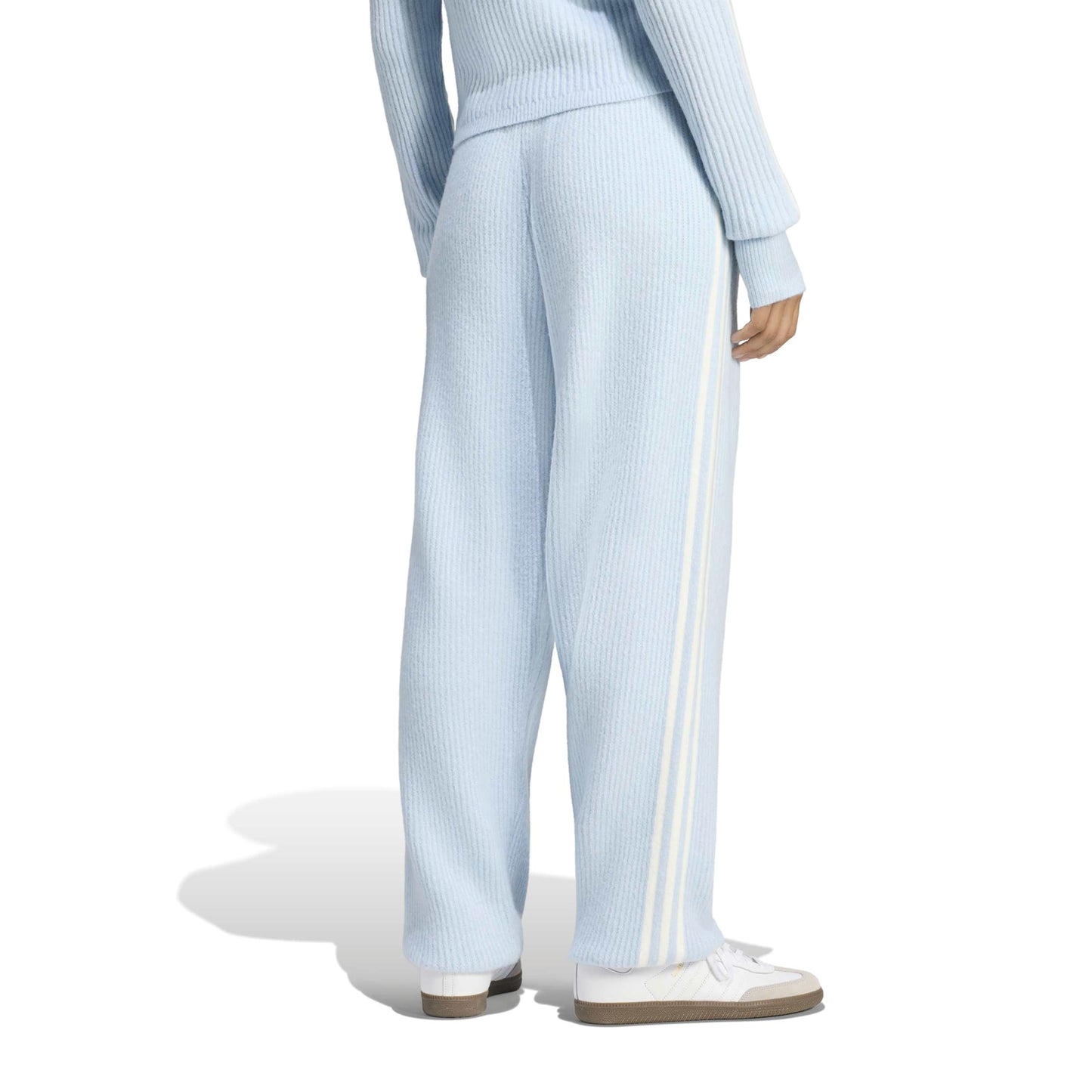 adidas Originals by JENNIE Knit Pants 'Wonder Blue' (WMNS) – model back view