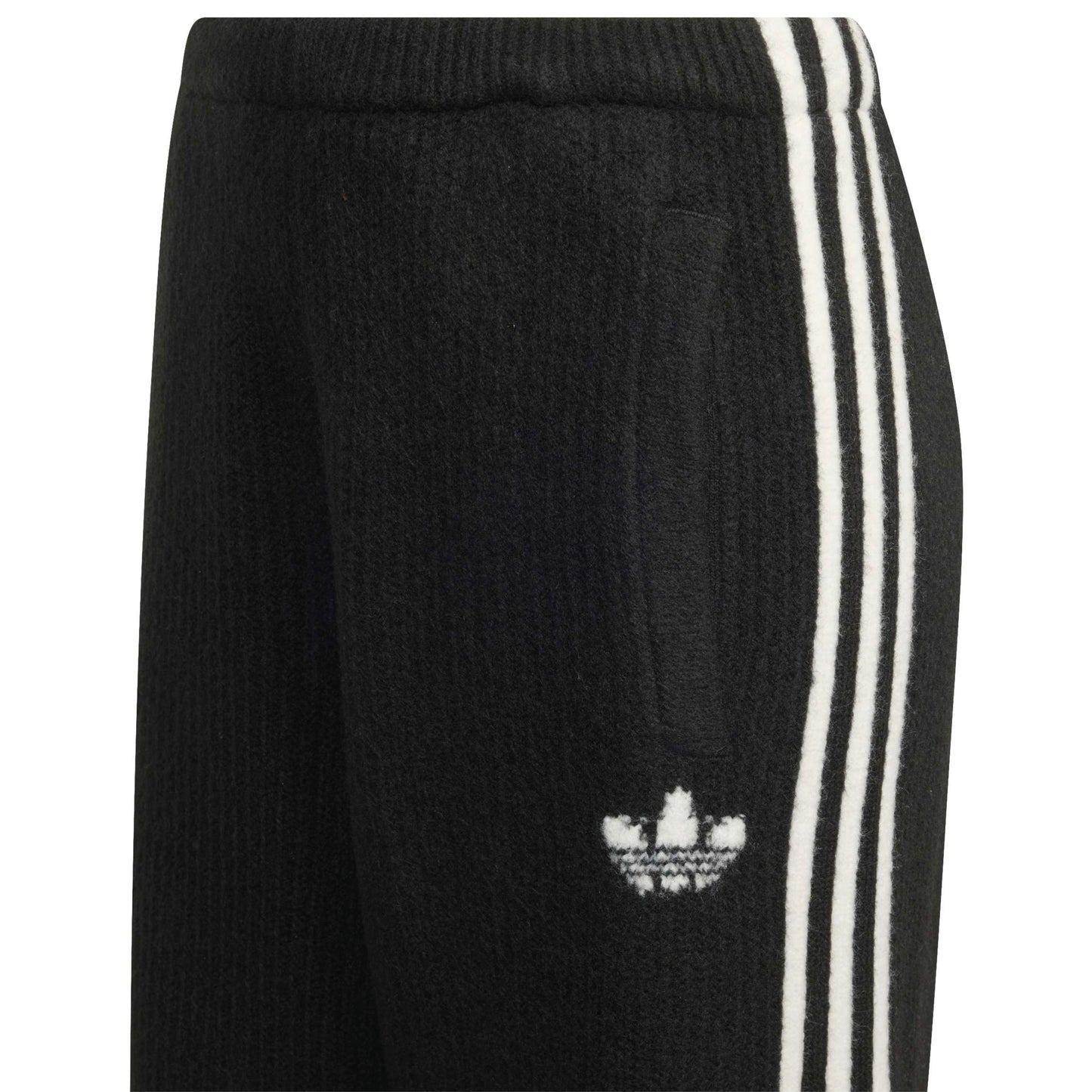 adidas Originals by JENNIE Knit Pants 'Black' (WMNS) – front angle view