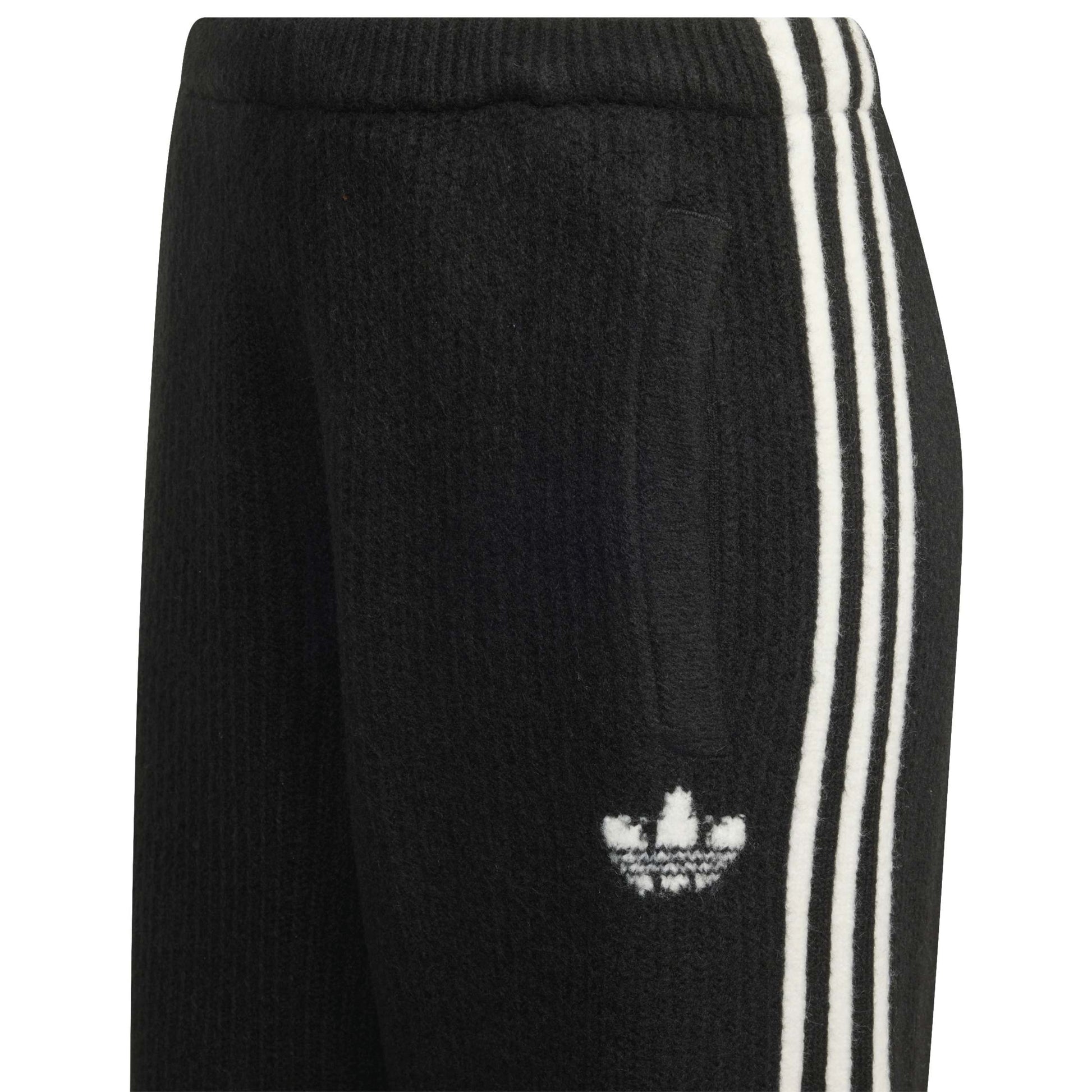 adidas Originals by JENNIE Knit Pants 'Black' (WMNS) – front angle view