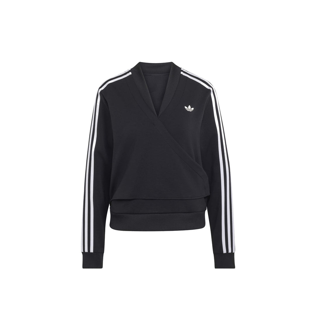 adidas Originals by JENNIE Wrap SST Track Top 'Black' (WMNS) – product front view