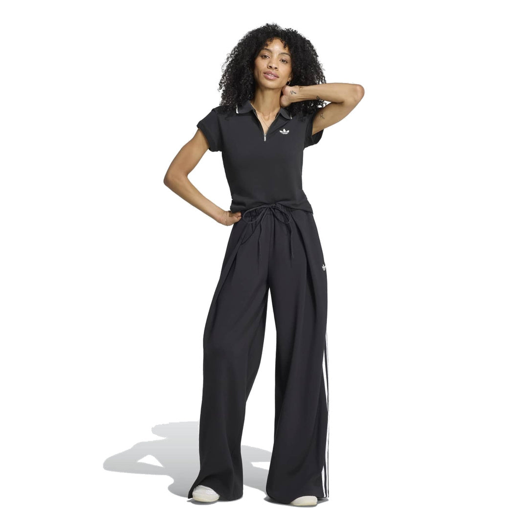 adidas Originals by JENNIE Pleated Track Pants 'Black' (WMNS) – full model view