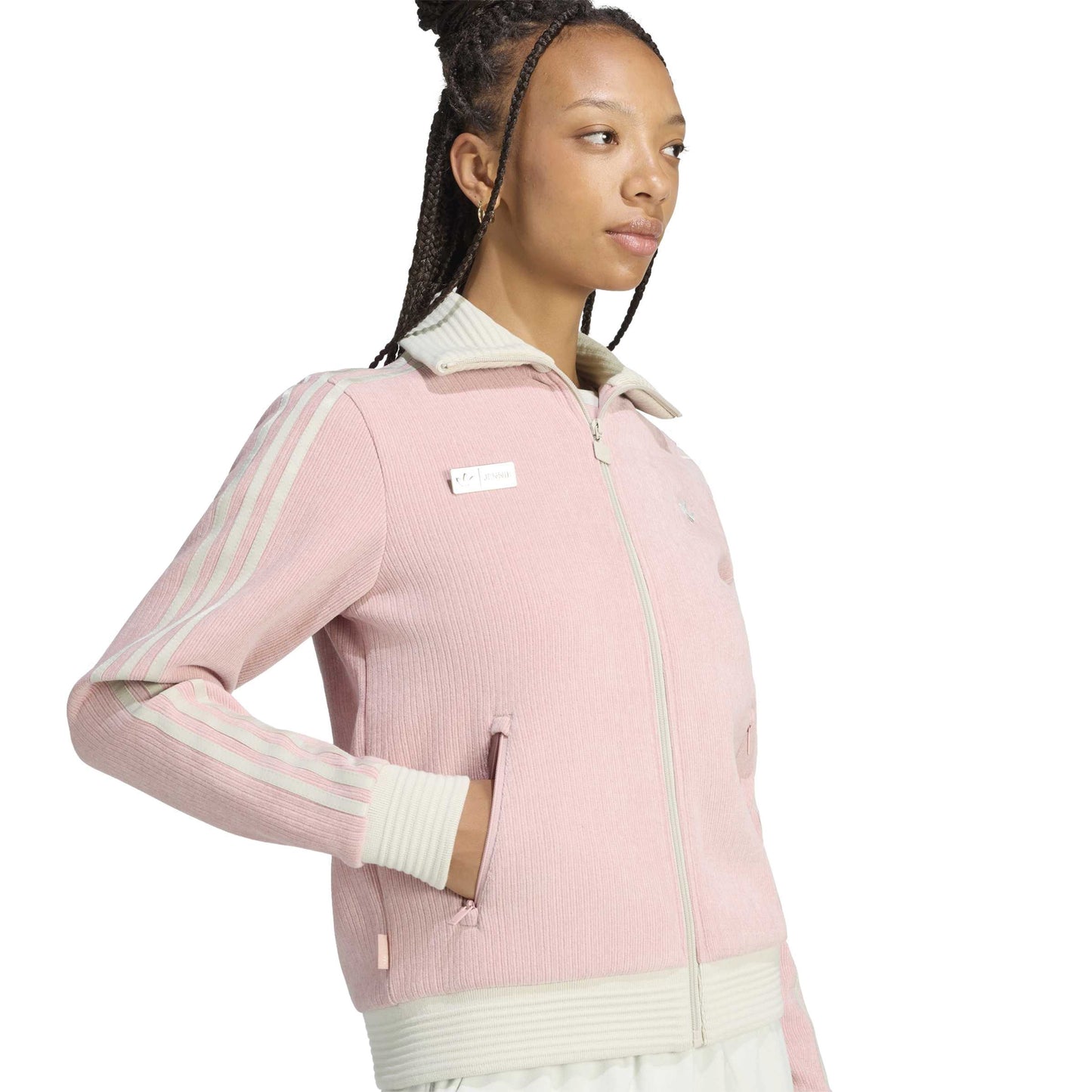 adidas Originals by JENNIE Fan OG Track Top 'Wonder Mauve' (WMNS) – detail view